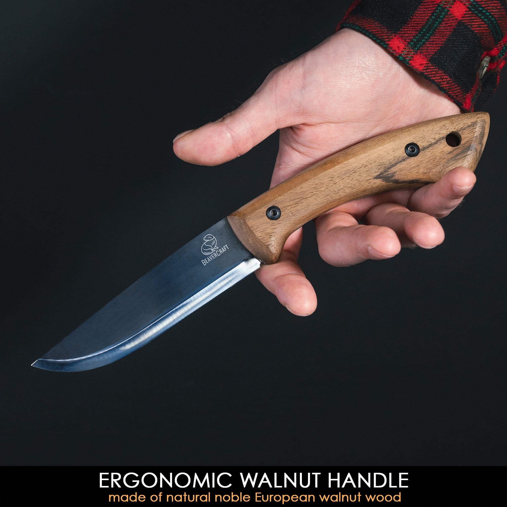 BSH1 Dune Bushcraft knife with sheath