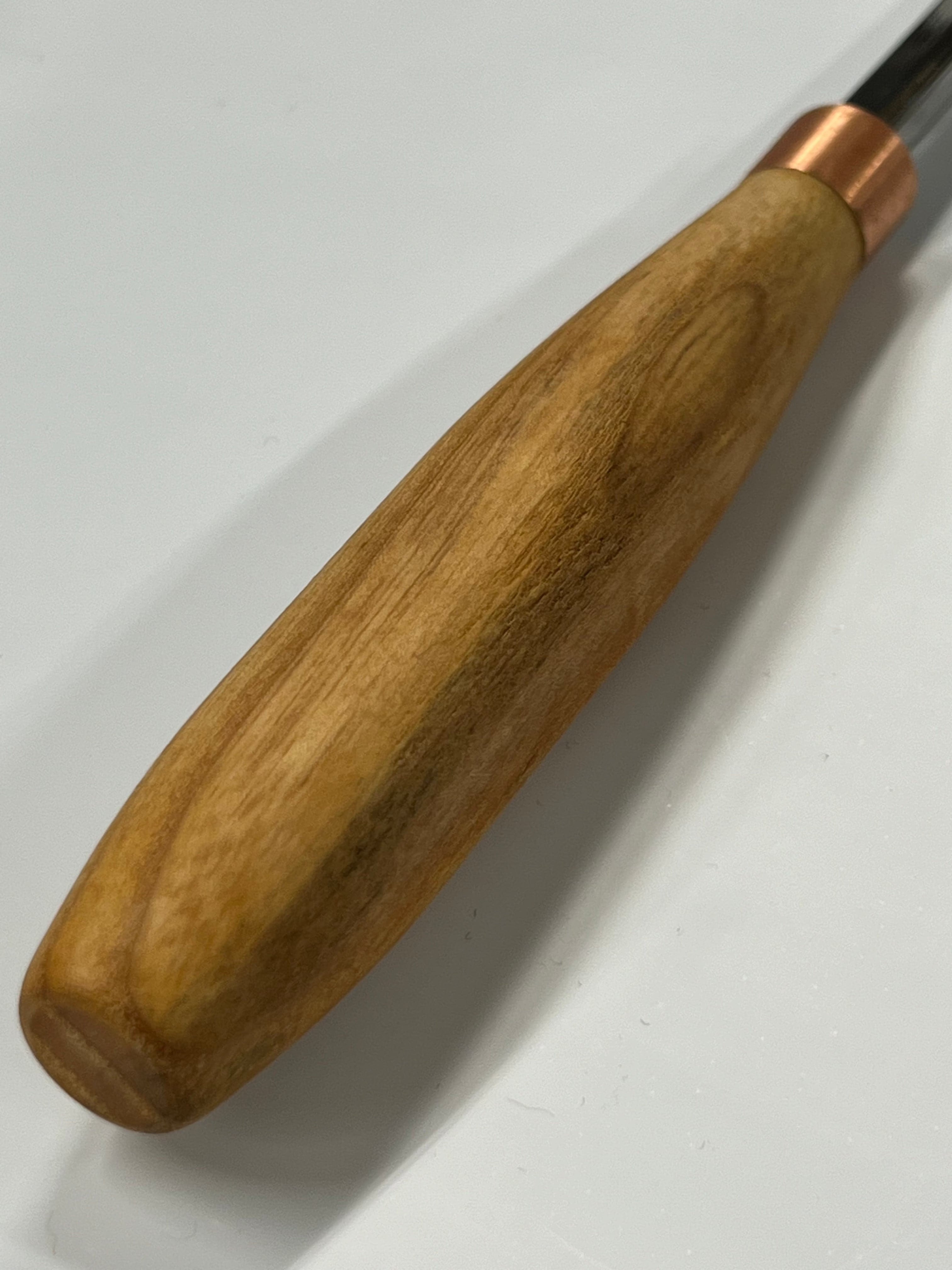 Wood carving iron 80x8mm straight rounded chisel K8/08