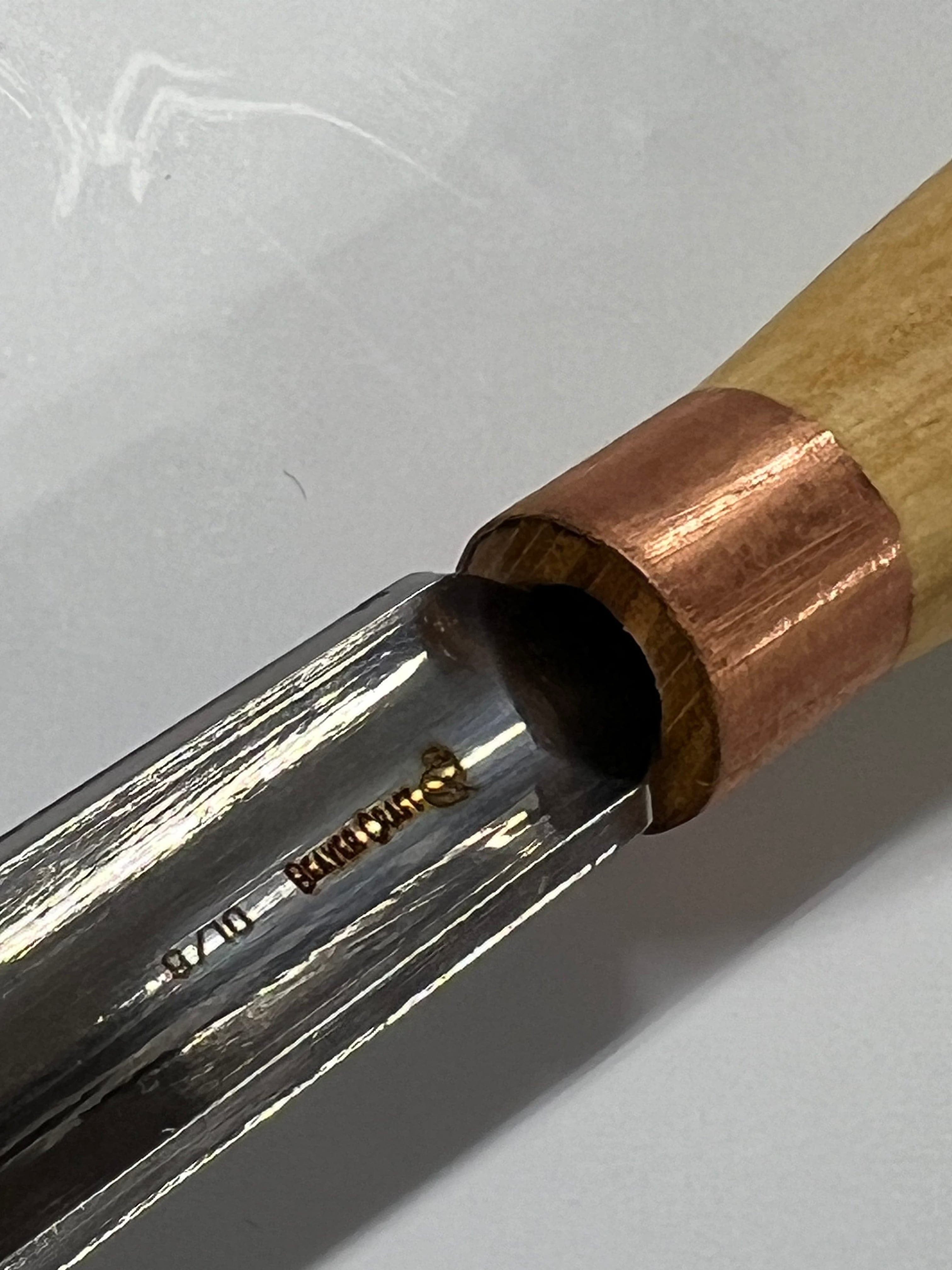 Wood carving iron 80x10mm straight rounded chisel K9/10