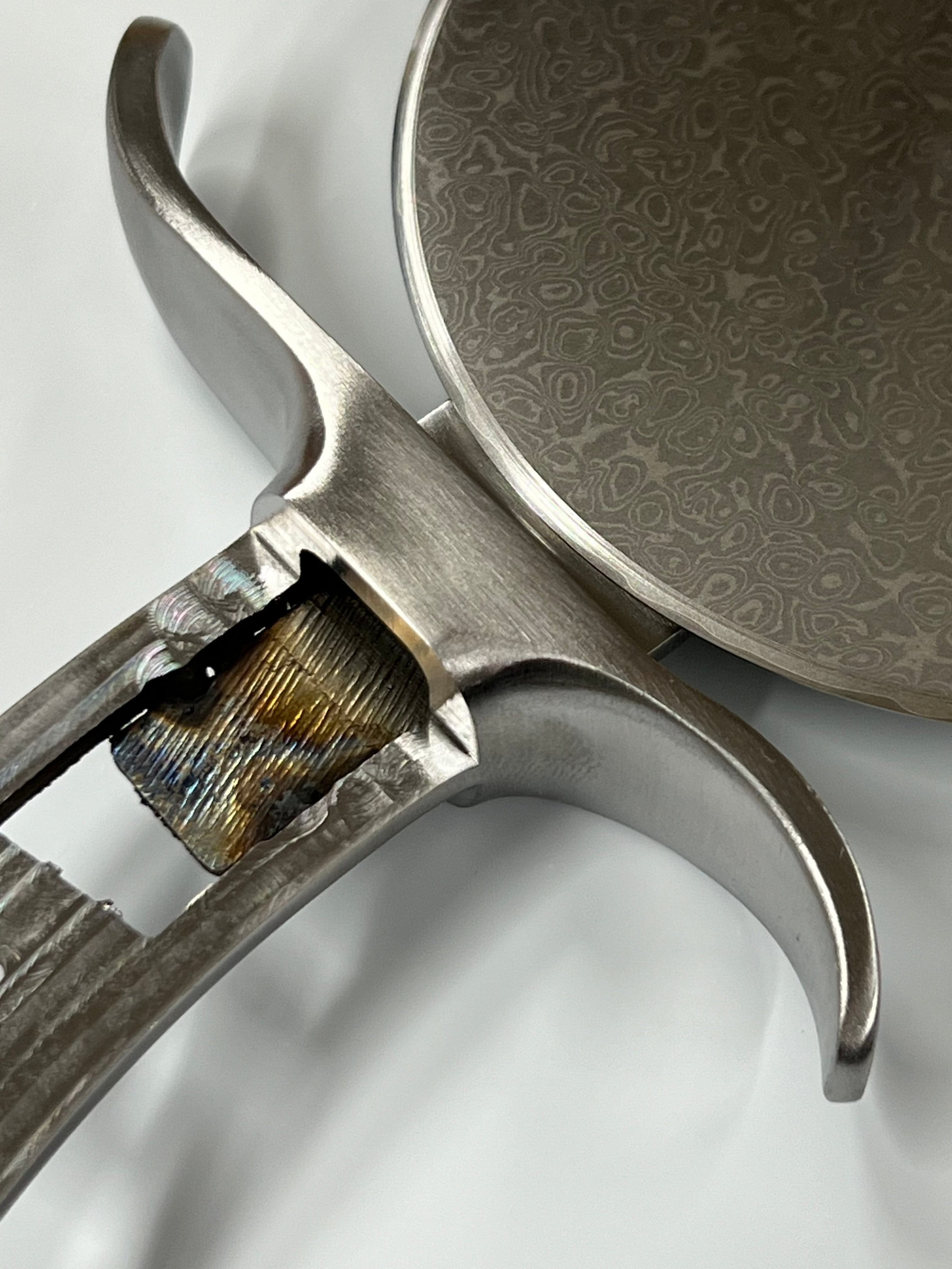 Pizza wheel - VG10 Damask Fulltang w/front and rear hub