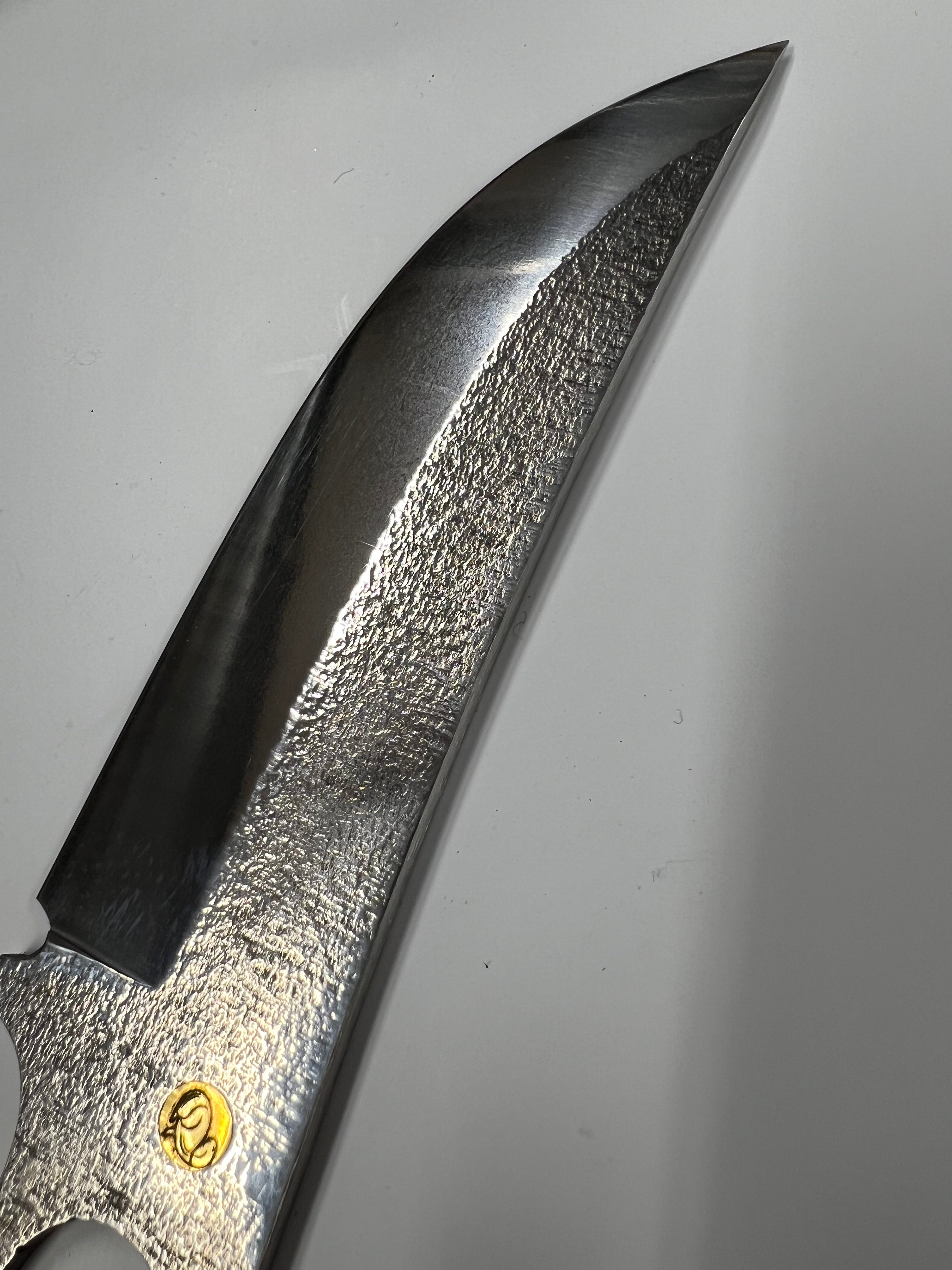 Skeleton knife SNK1 with leather sheath