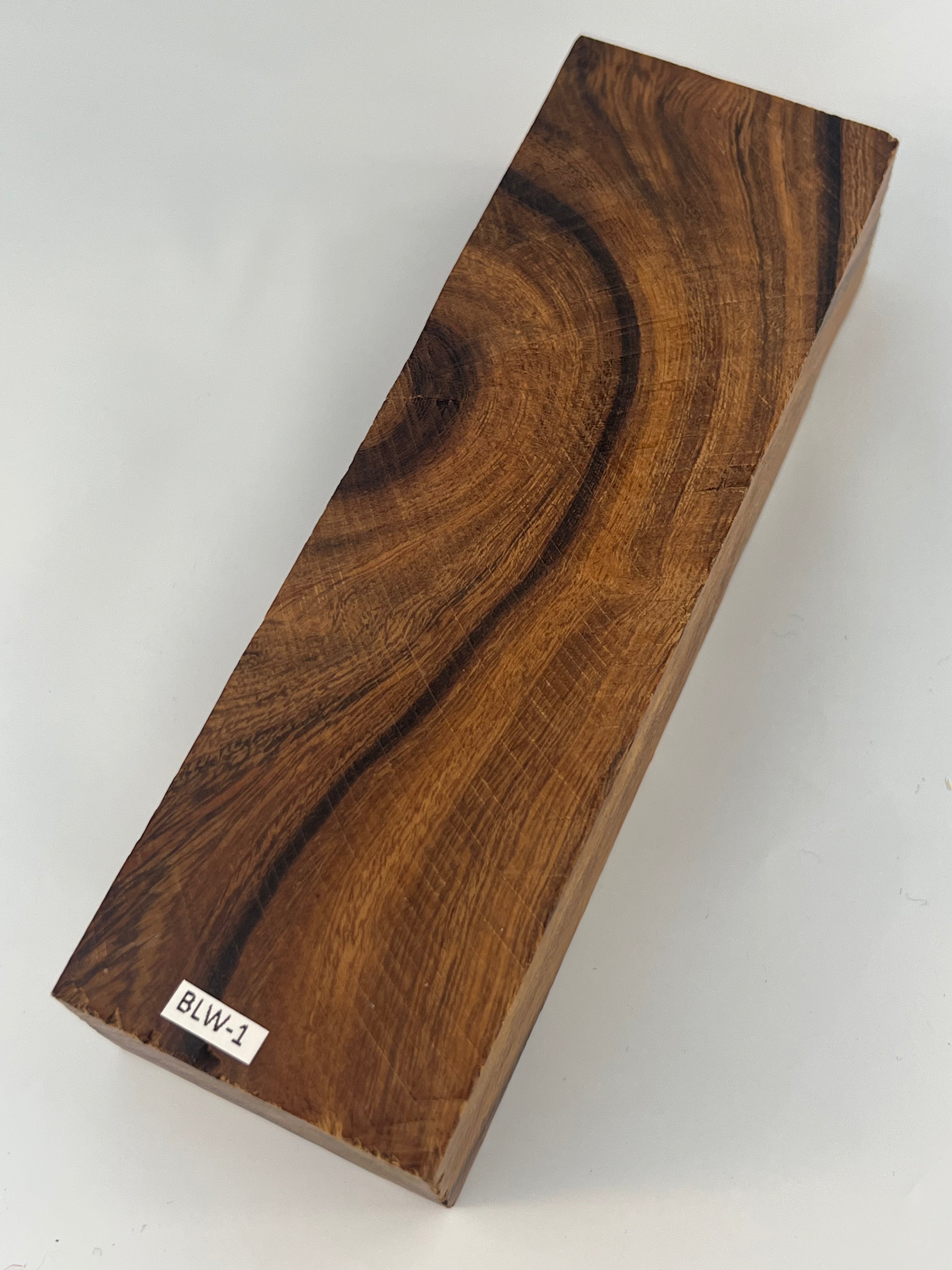 Flame poplar/knot Black B-66 - Stabilized shaft blank