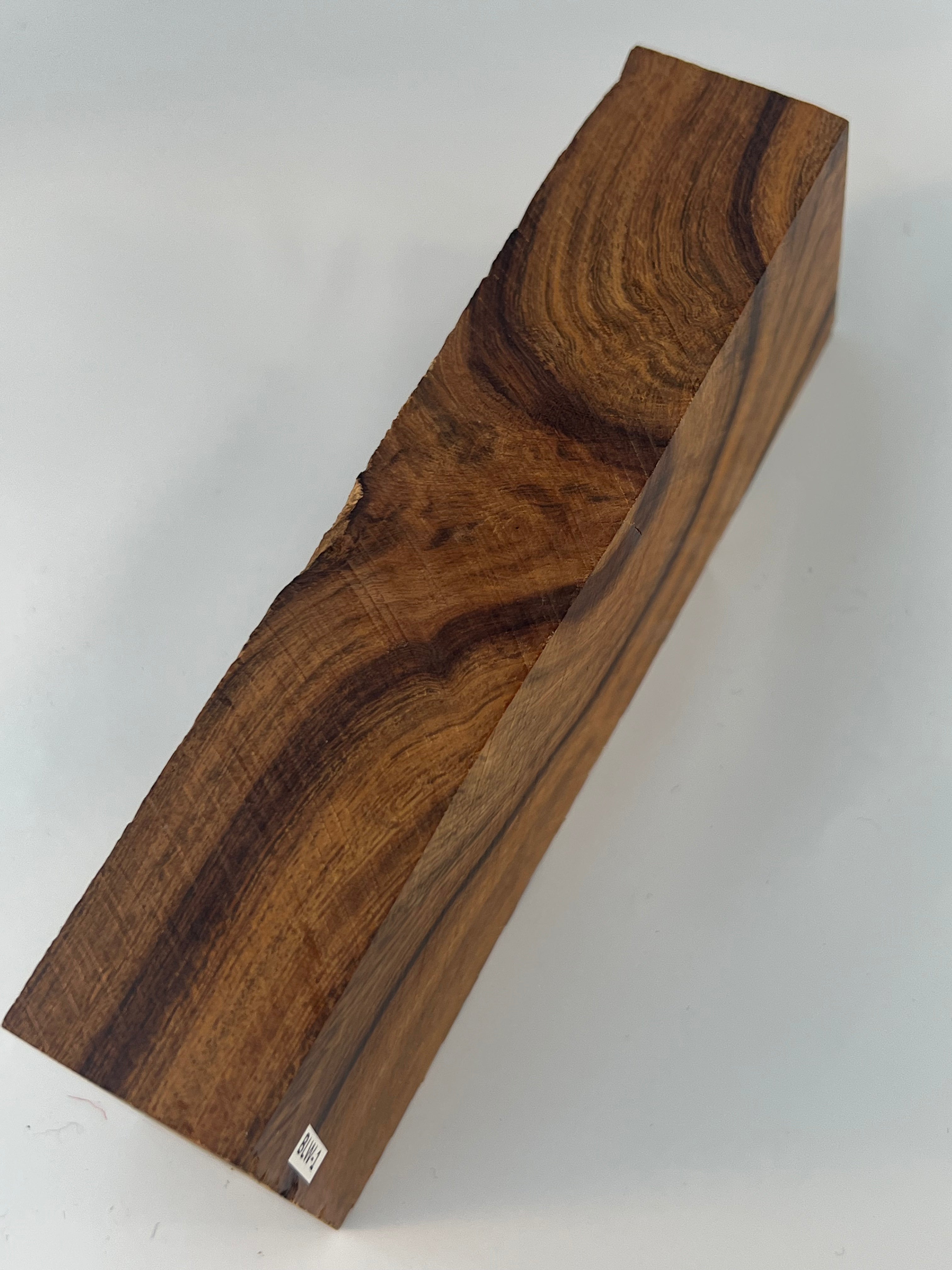 Flame poplar/knot Black B-66 - Stabilized shaft blank