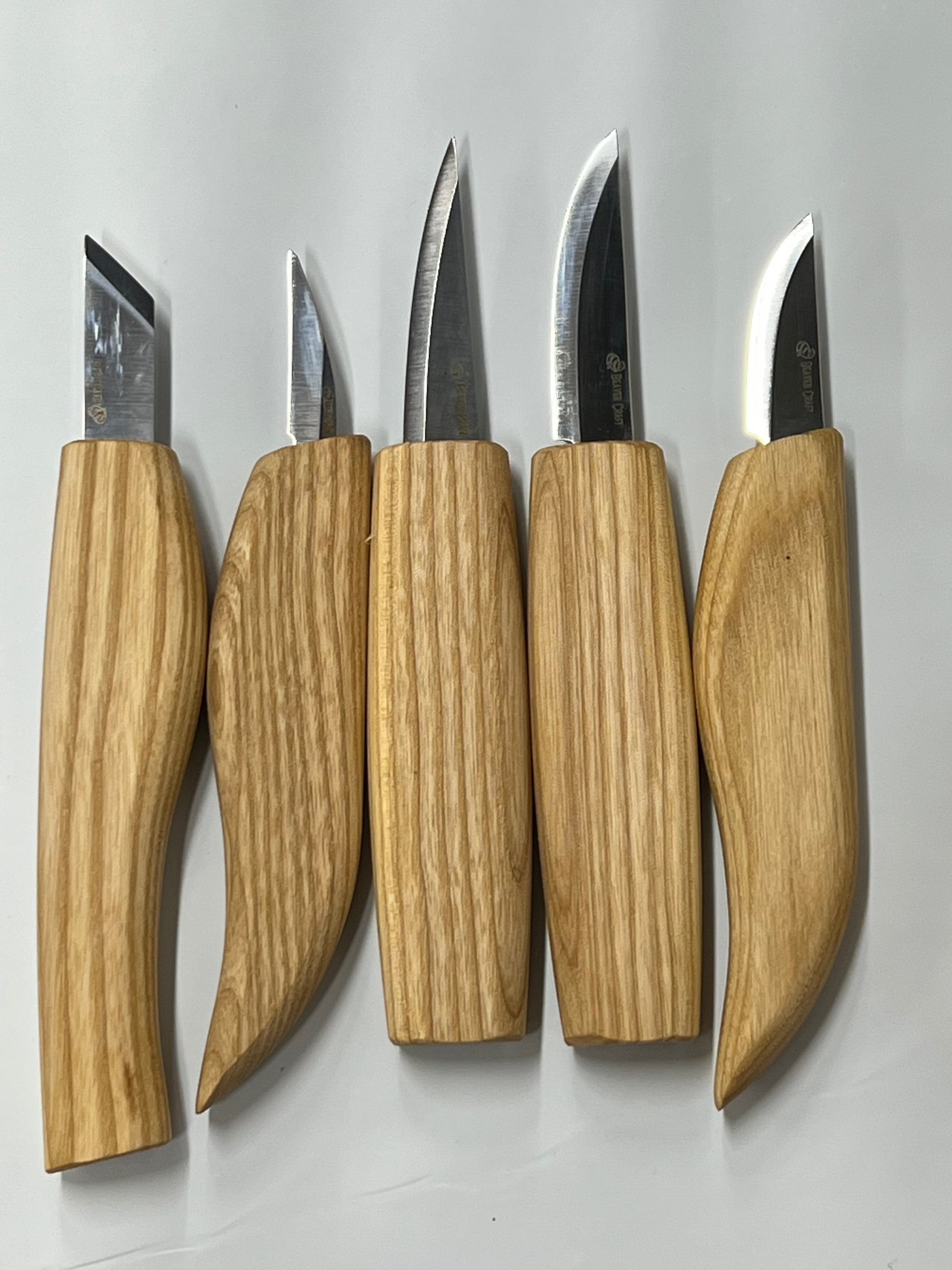 Wood carving iron set S52 with 10 irons and tool holder