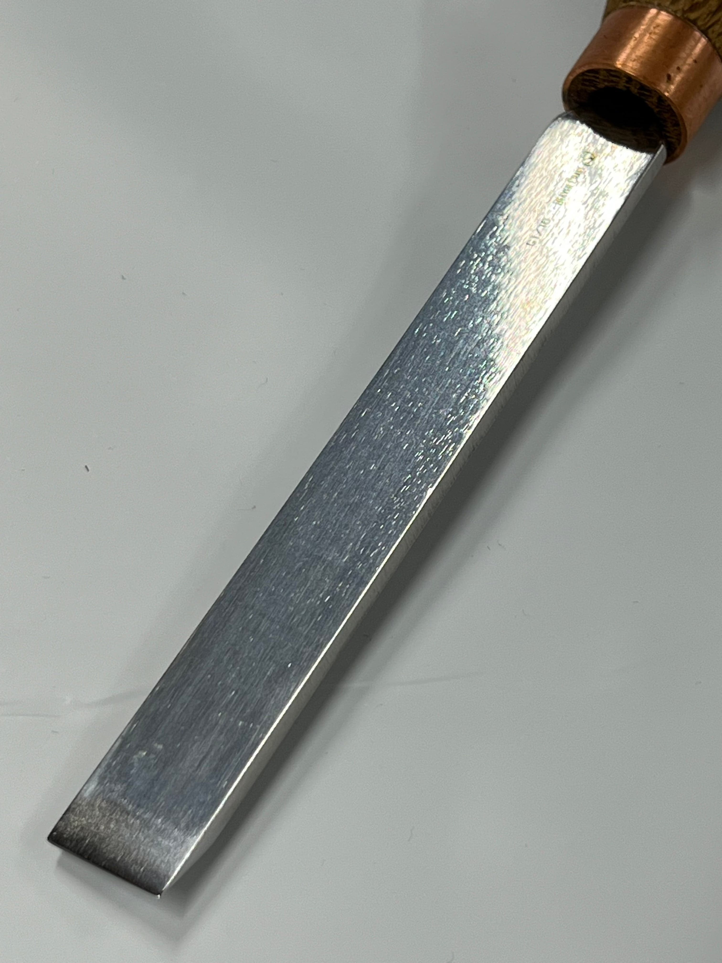 Wood carving iron 130x16mm straight flat chisel