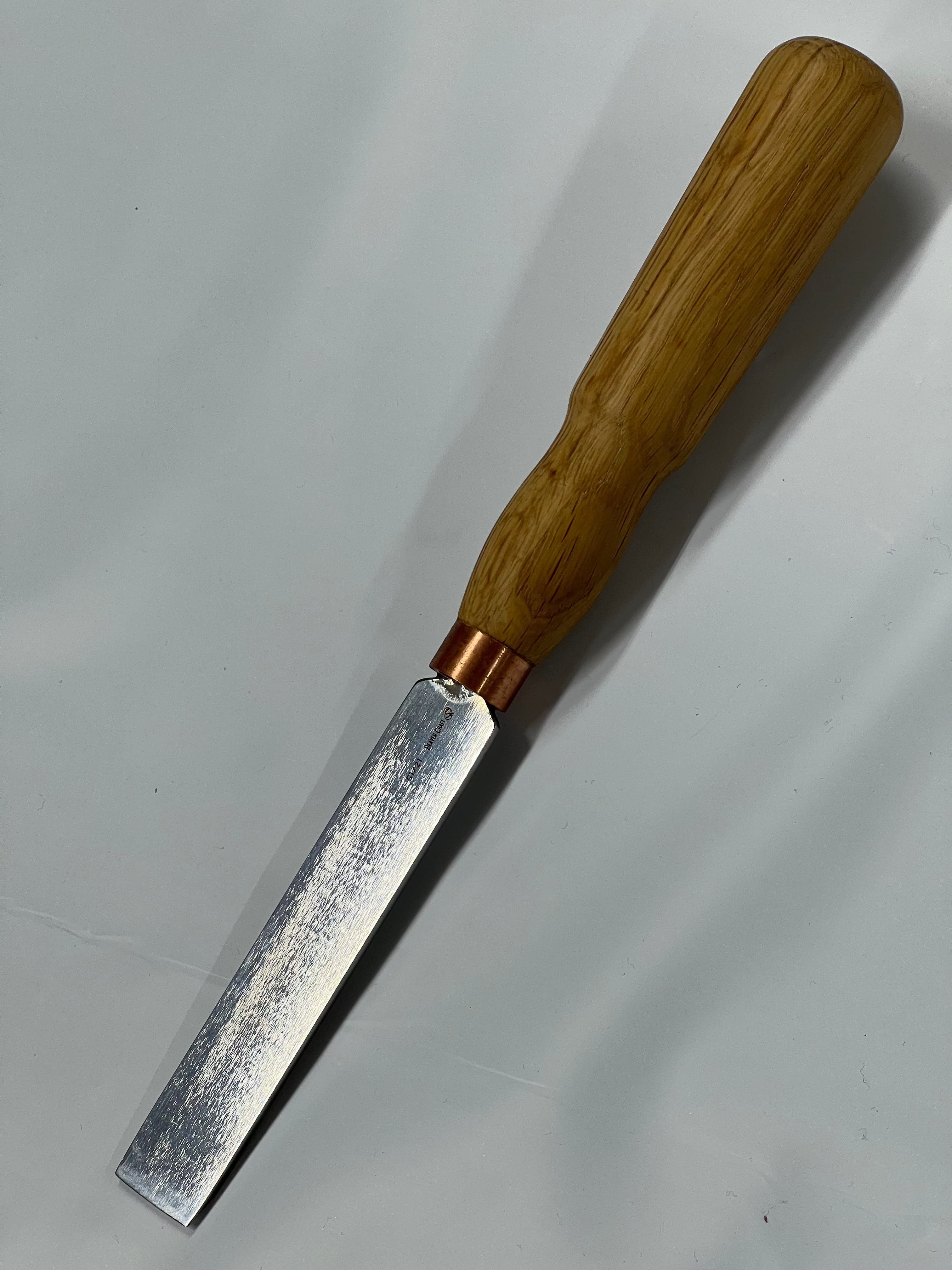 Wood carving iron 130x21mm straight flat chisel