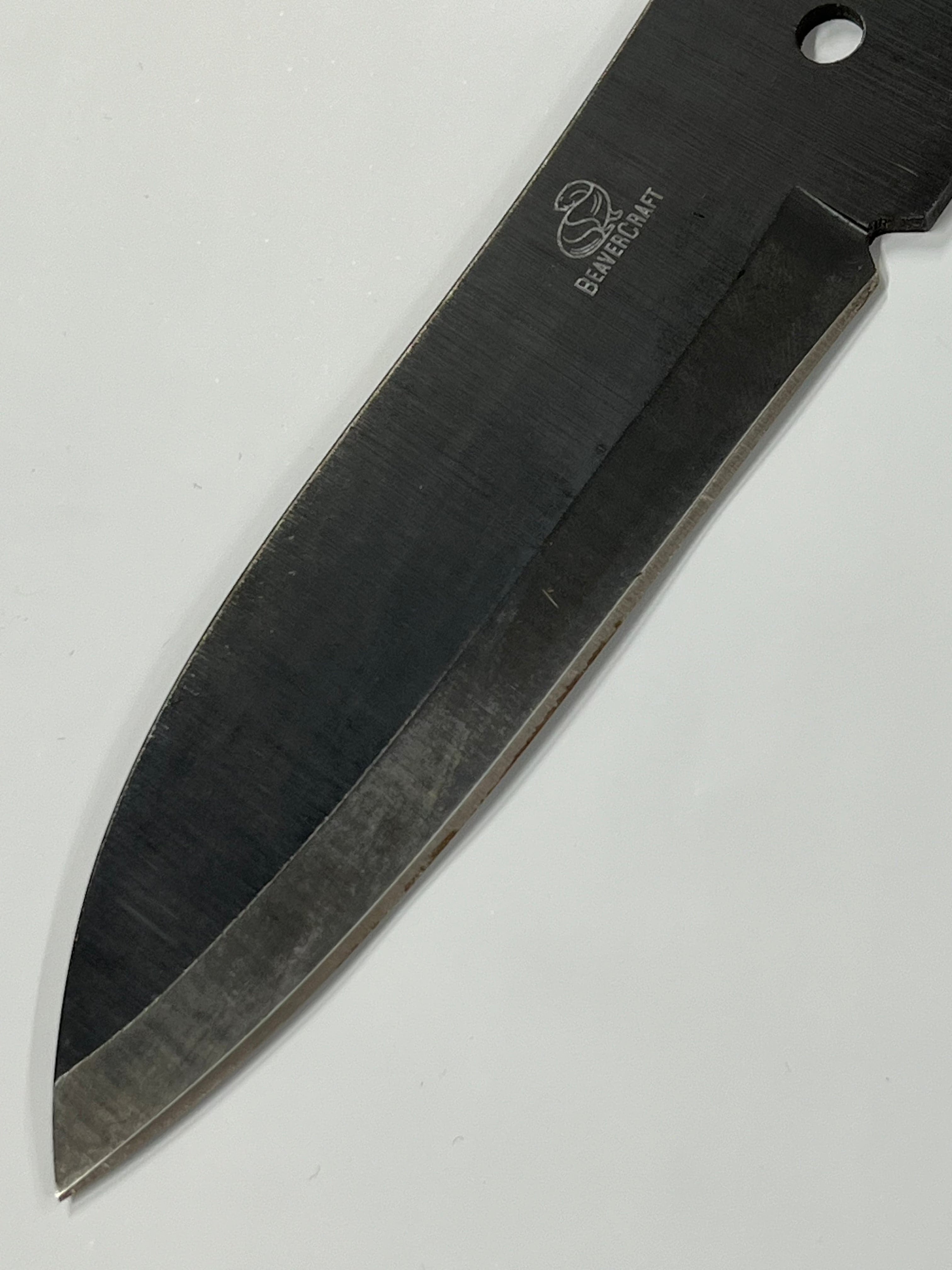BSH5 Bushcraft knife blade with screws