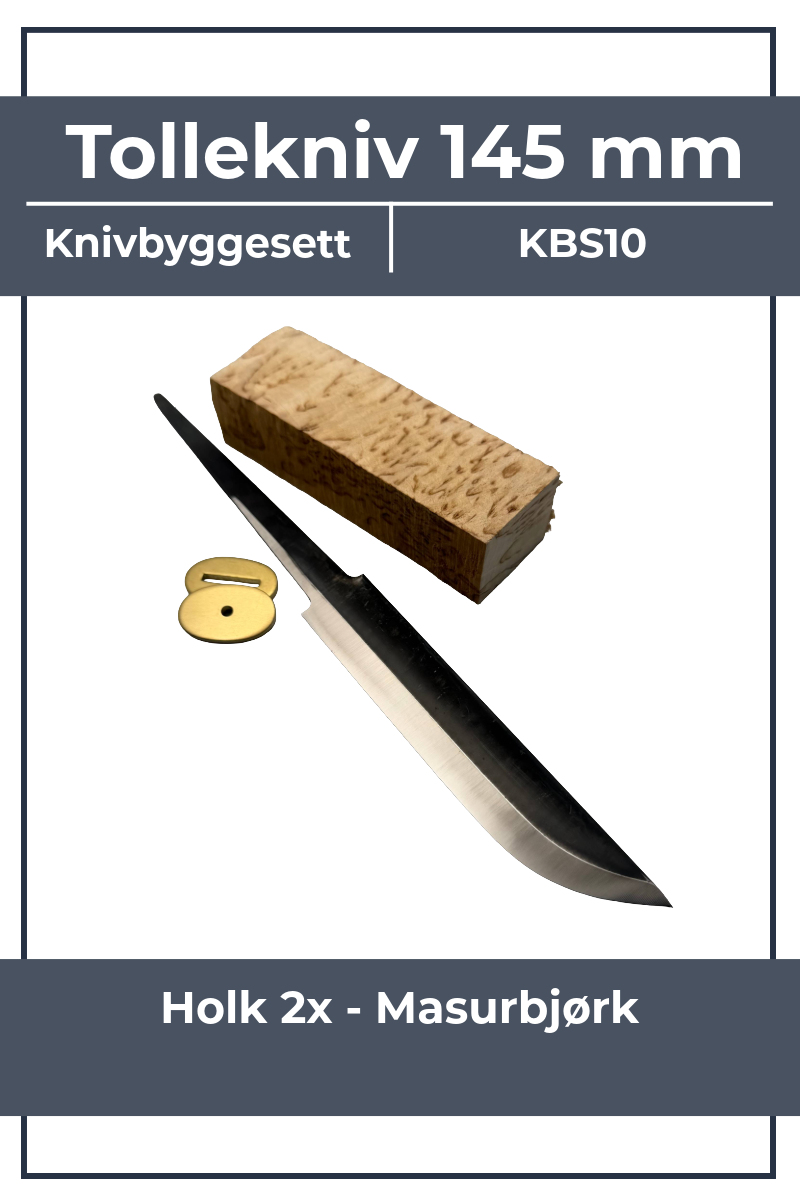 Knivbyggesett KBS10 - 145mm Tollekniv