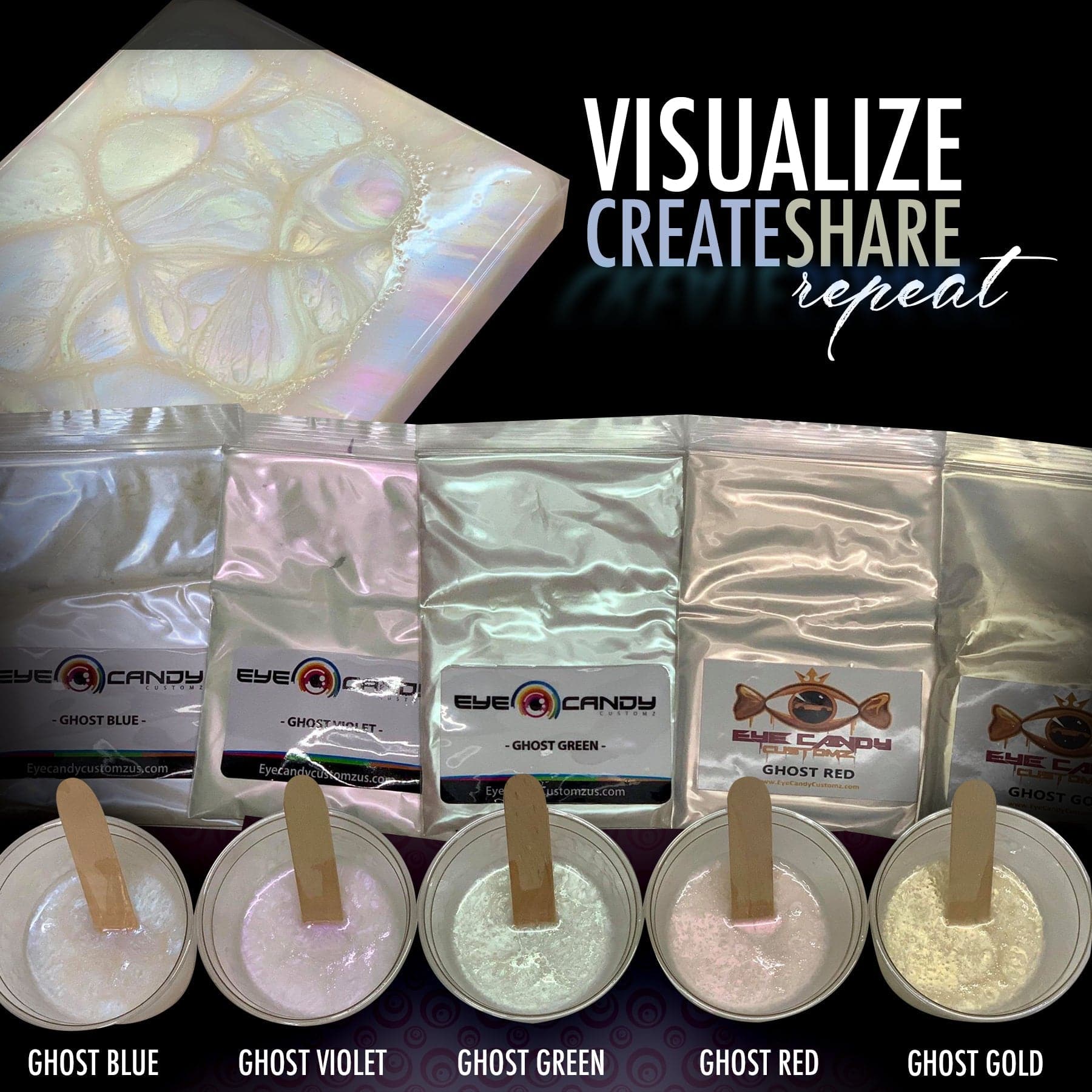 Epoxy colors Ghost Pigment - Eye Candy Pigments
