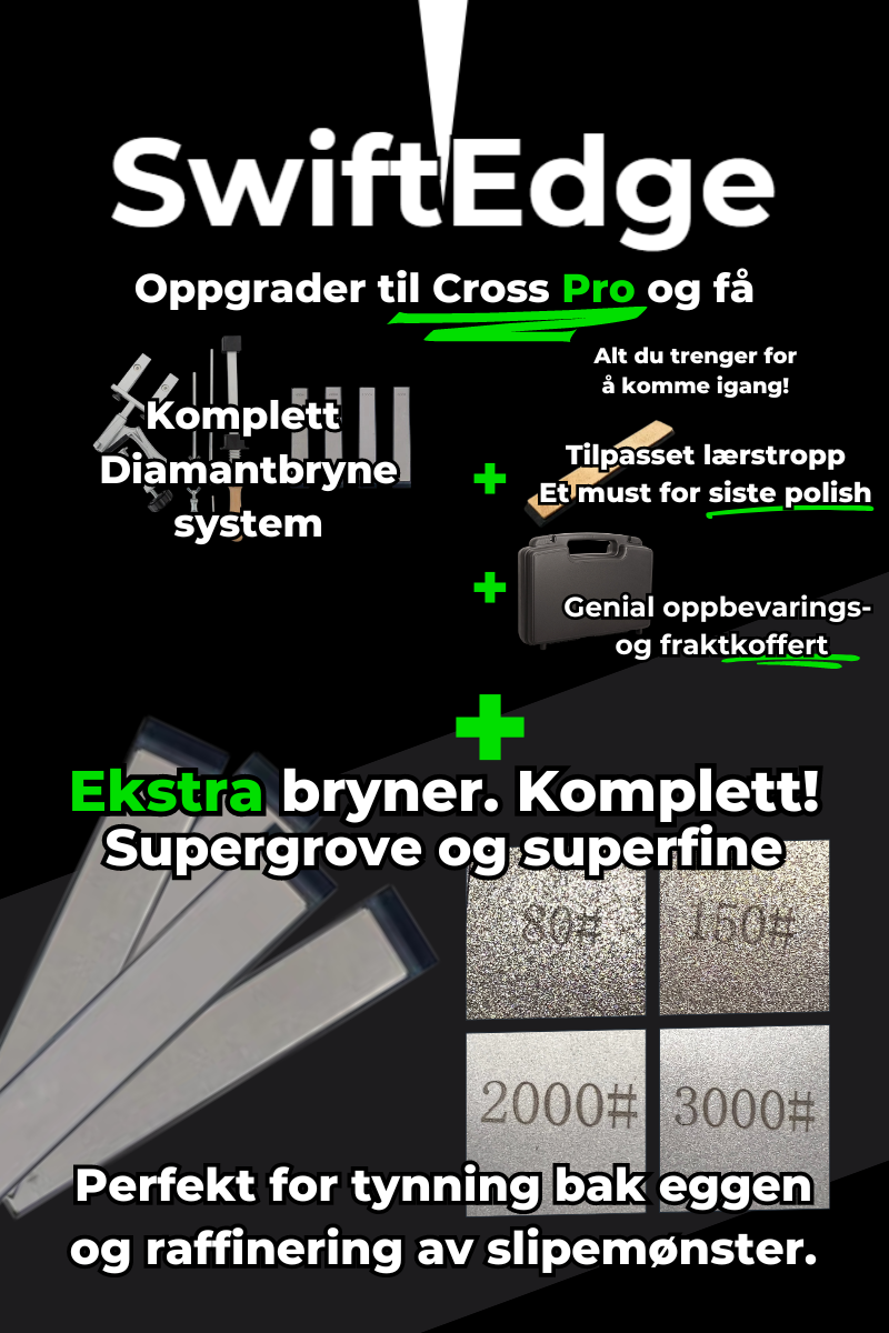 SwiftEdge Cross: Knife sharpening system with adjustable angle and diamond edge