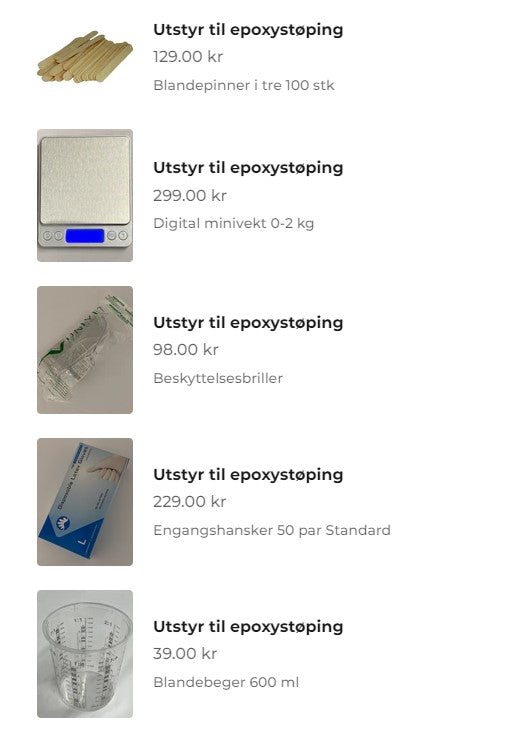 Epoxy Casting Starter Kit - All the equipment you need to get started