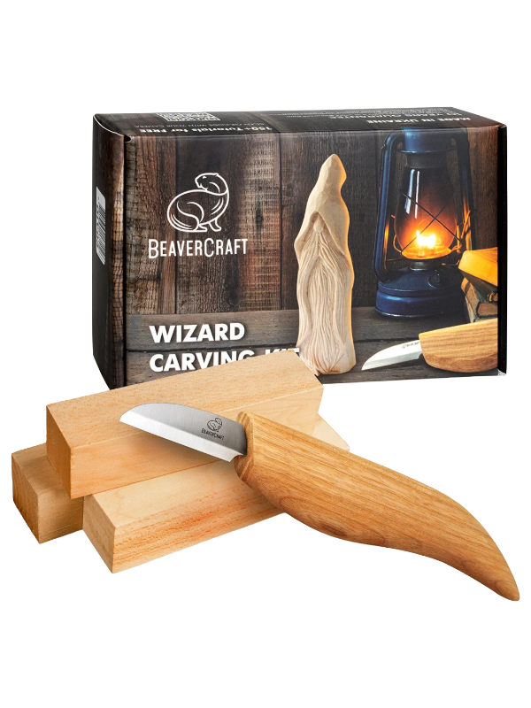 Wood carving set DIY03 Wizard