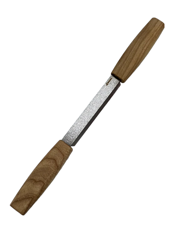 Scavenger knife DK2S 120mm blade handle of ash and leather sheath Beaver Craft