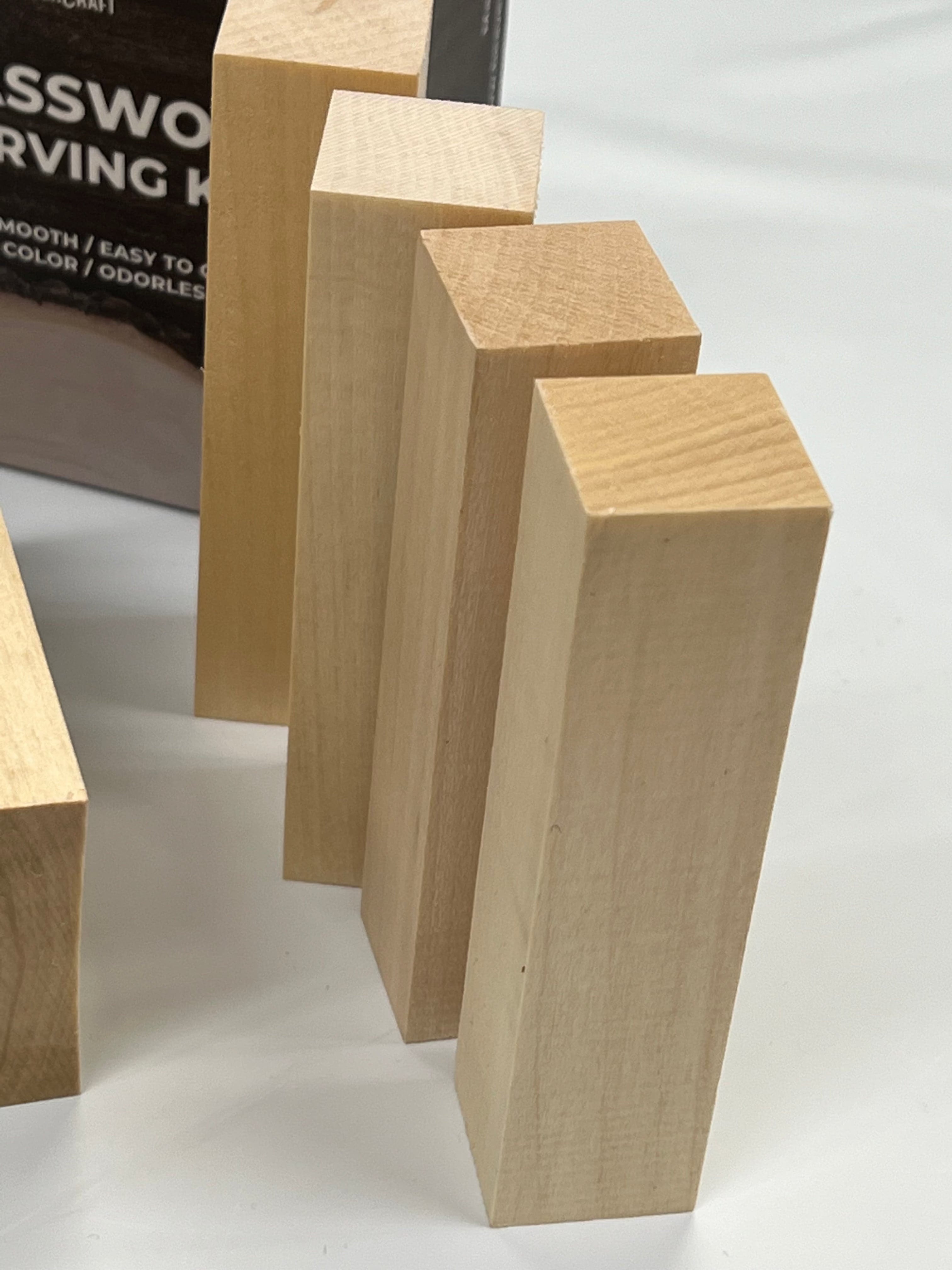 Basswood wood carving blanks BW1 5-pack from Beaver Craft
