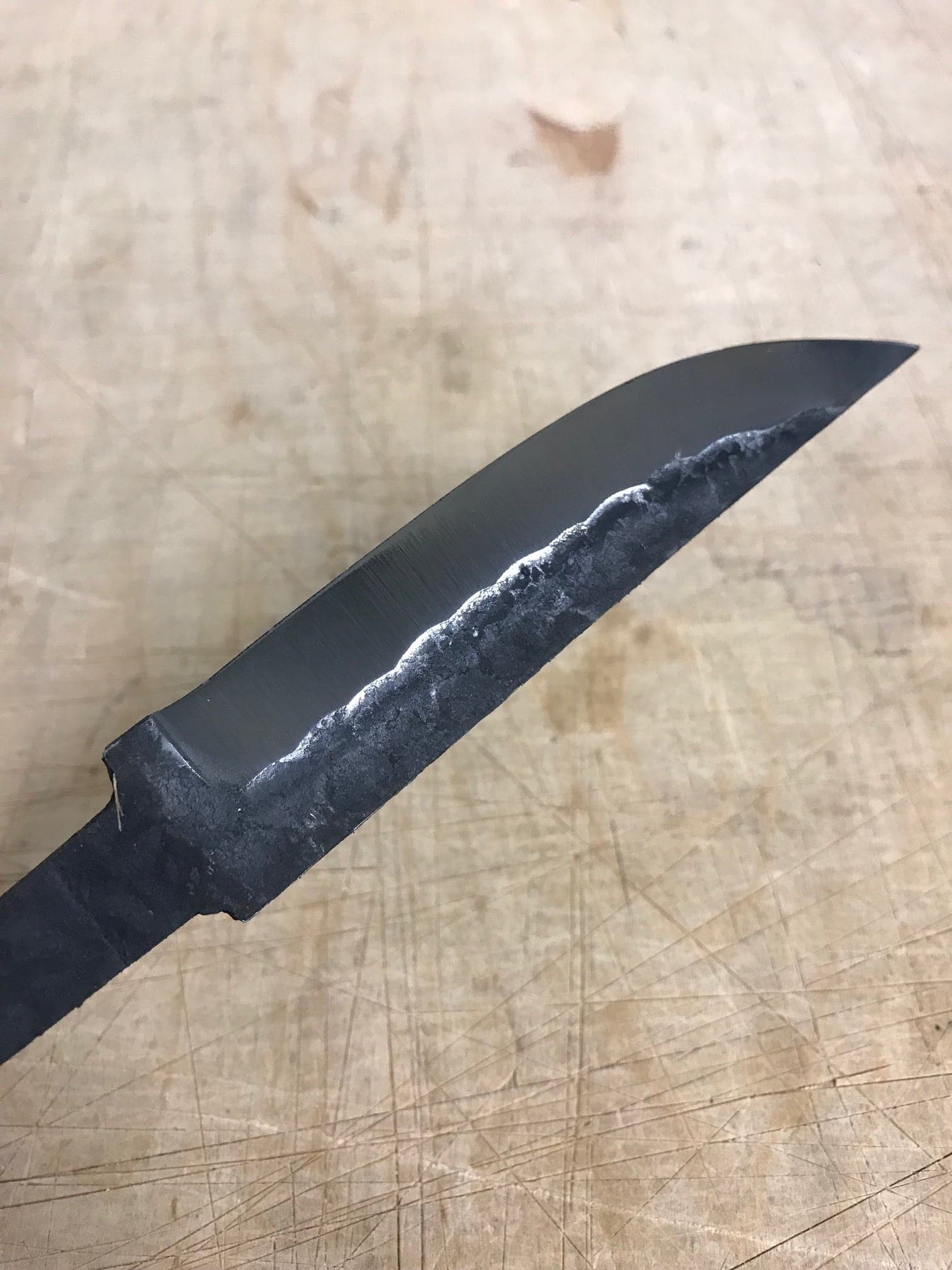 95mm Hammer finish Knife blade