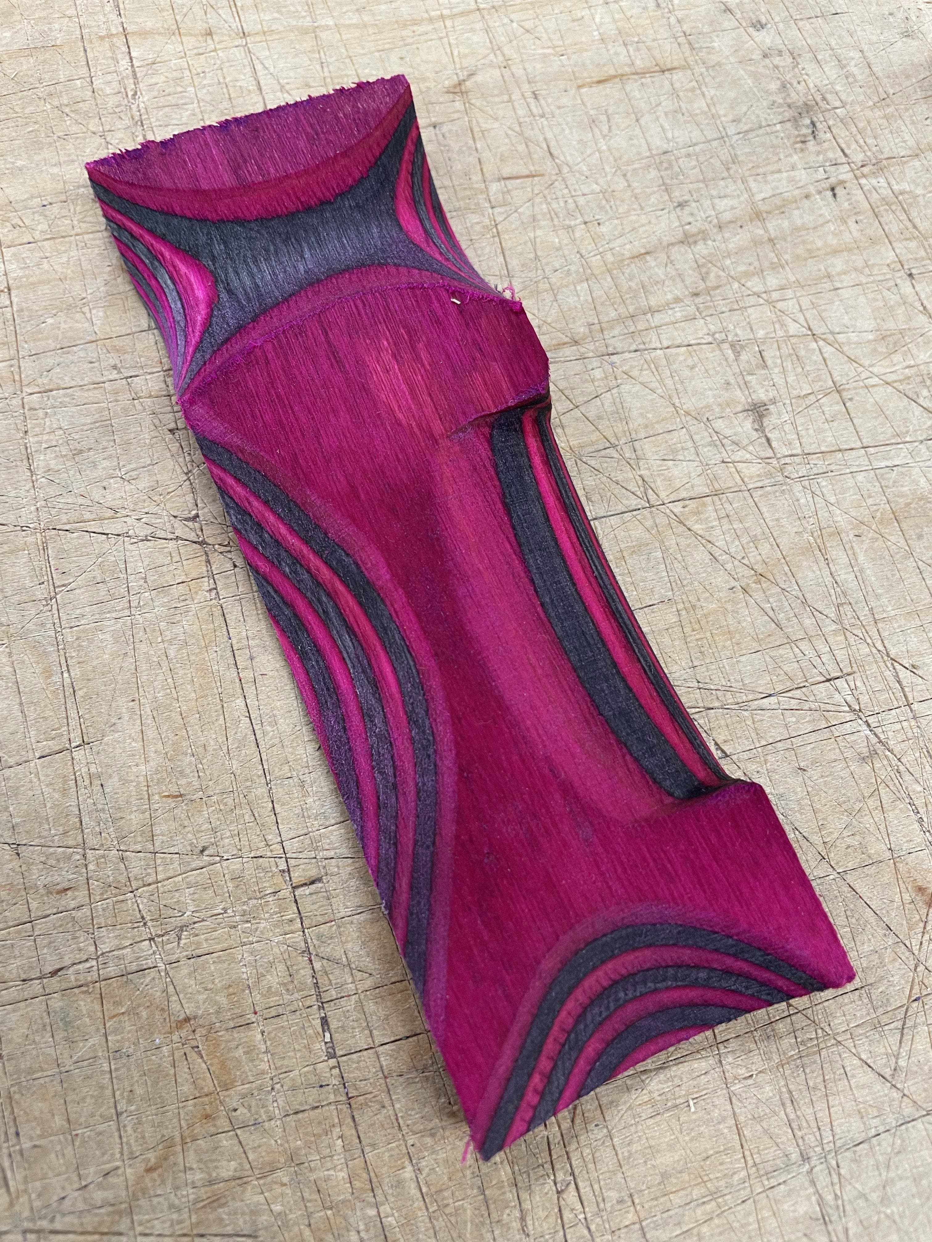 Lawood Plate - Laminated and colored shank blank
