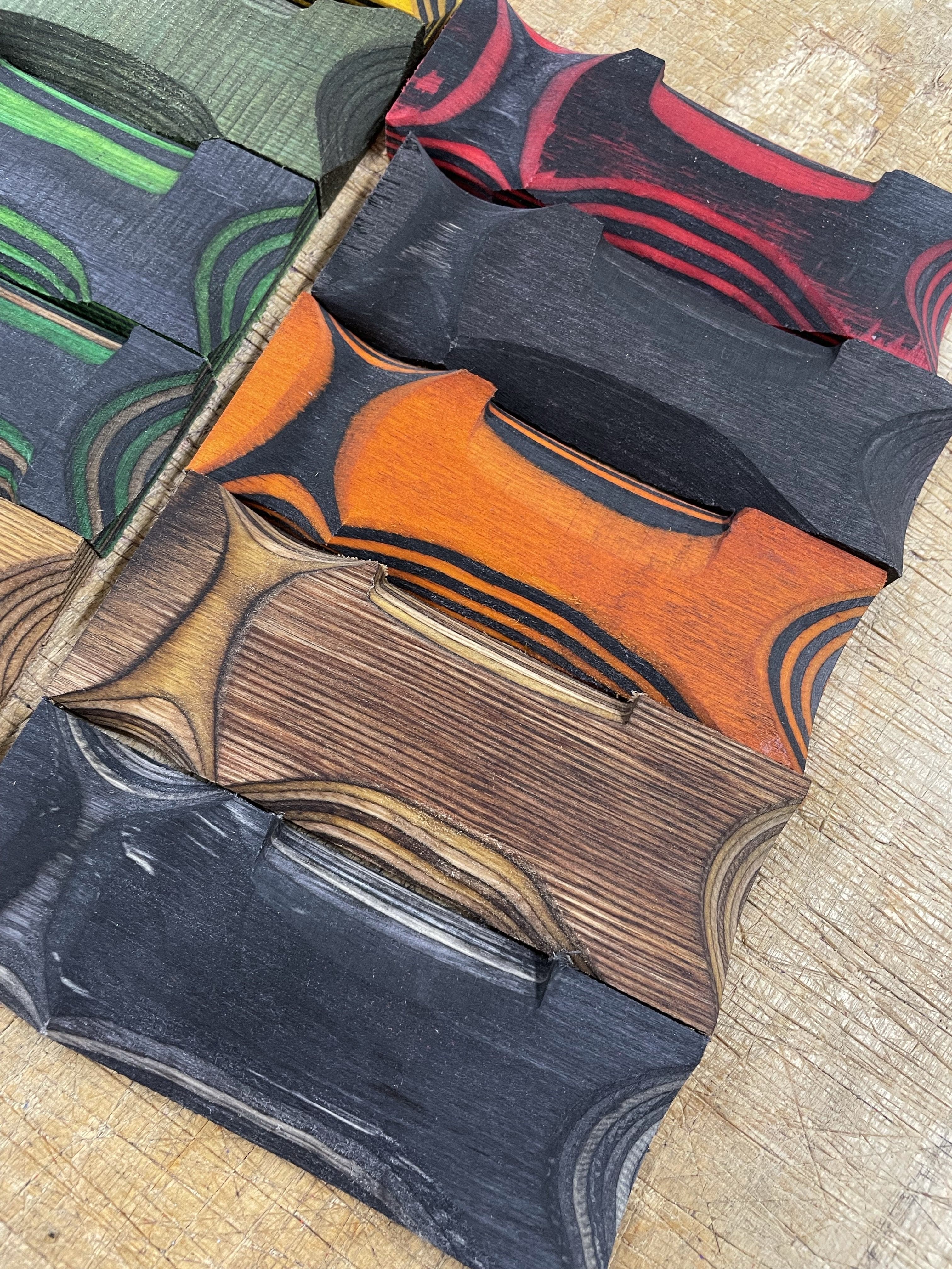 Lawood Plate - Laminated and colored shank blank