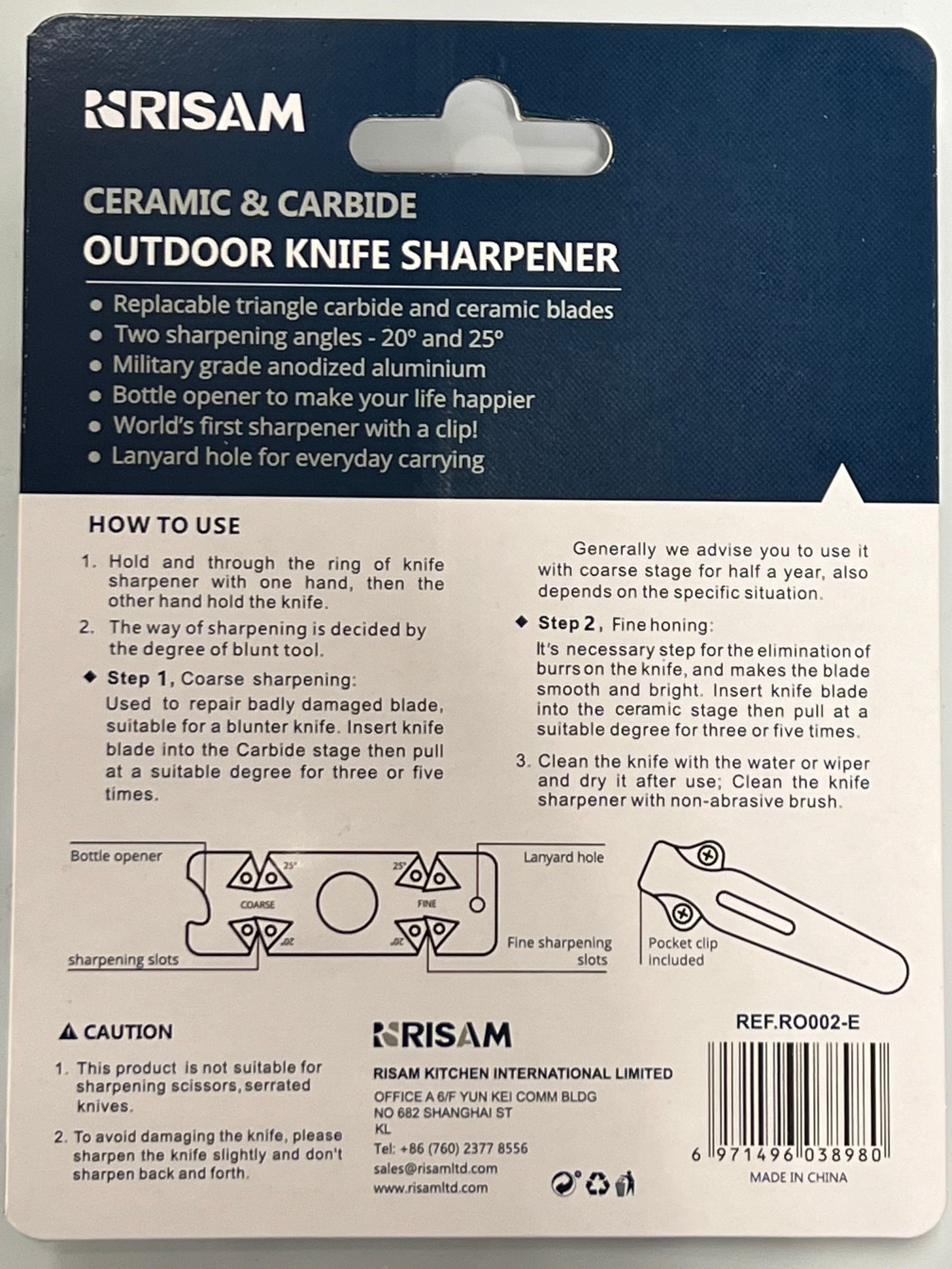 Quick sharpener Turn knife sharpener 20/25 degrees