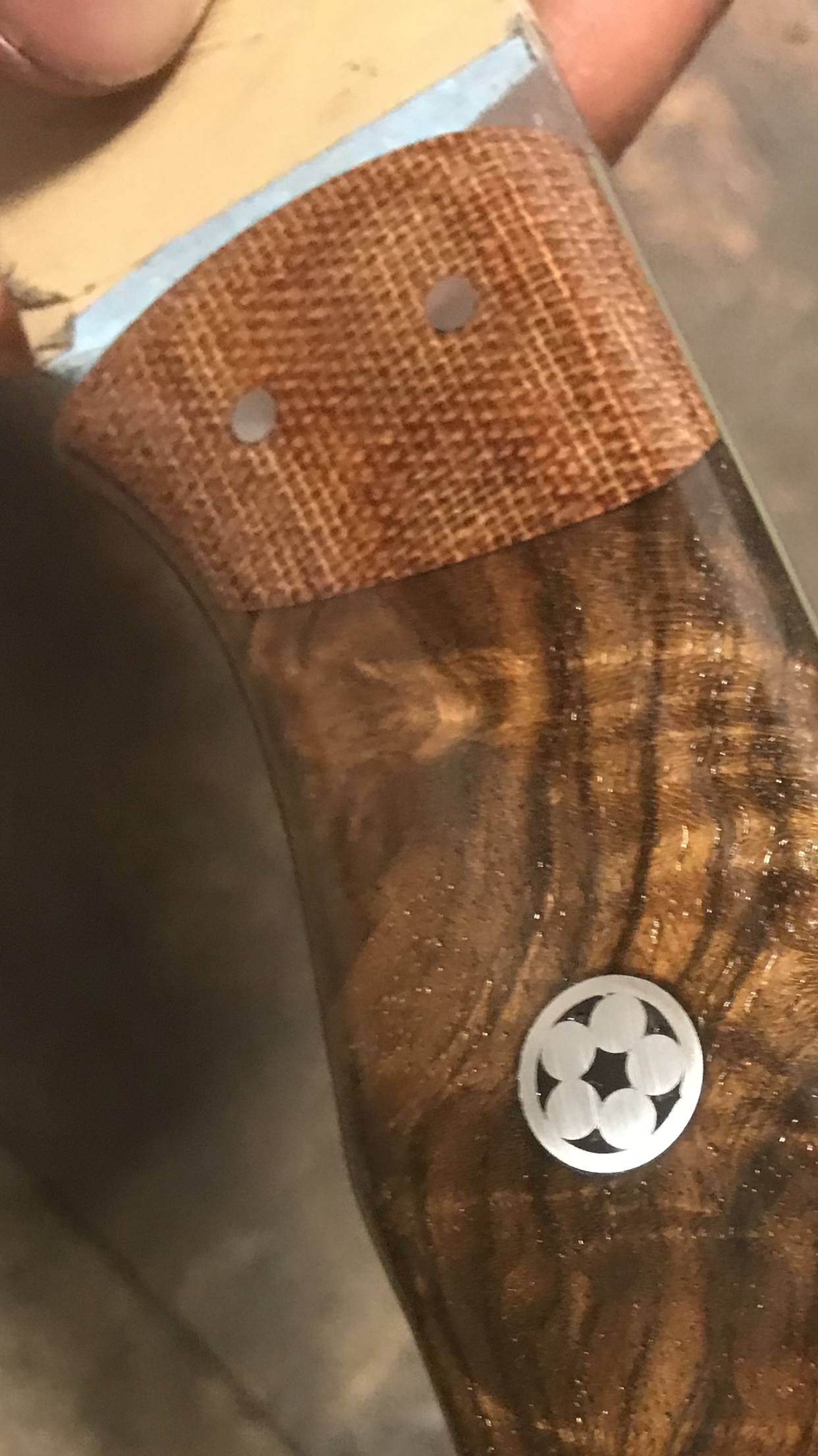 Micarta plate shaft material