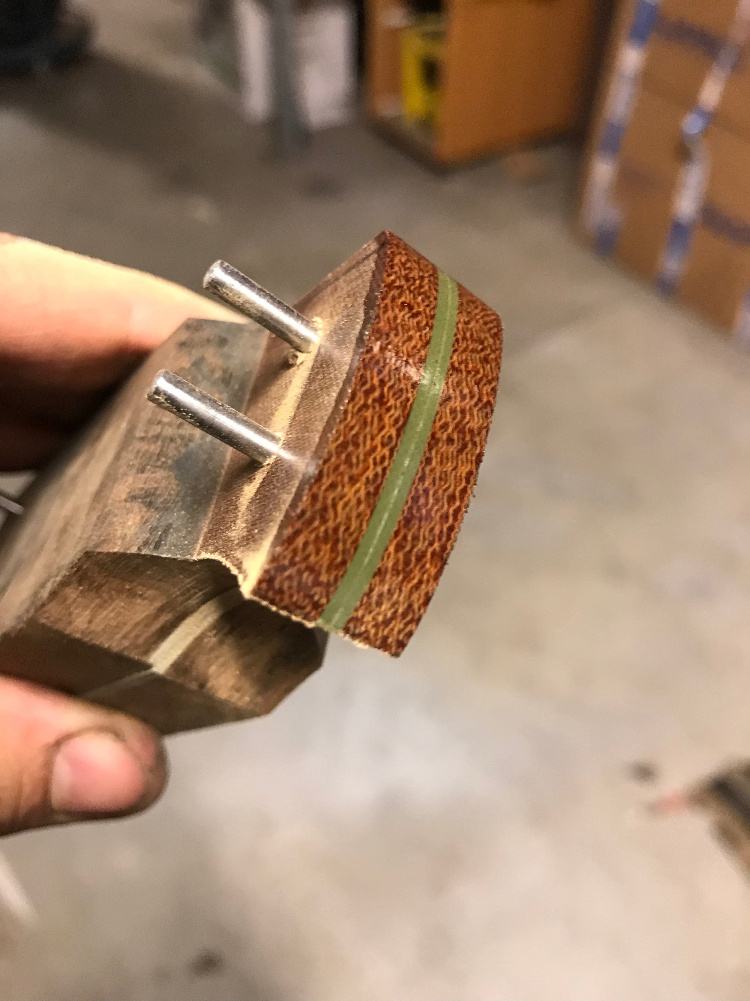 Micarta plate shaft material