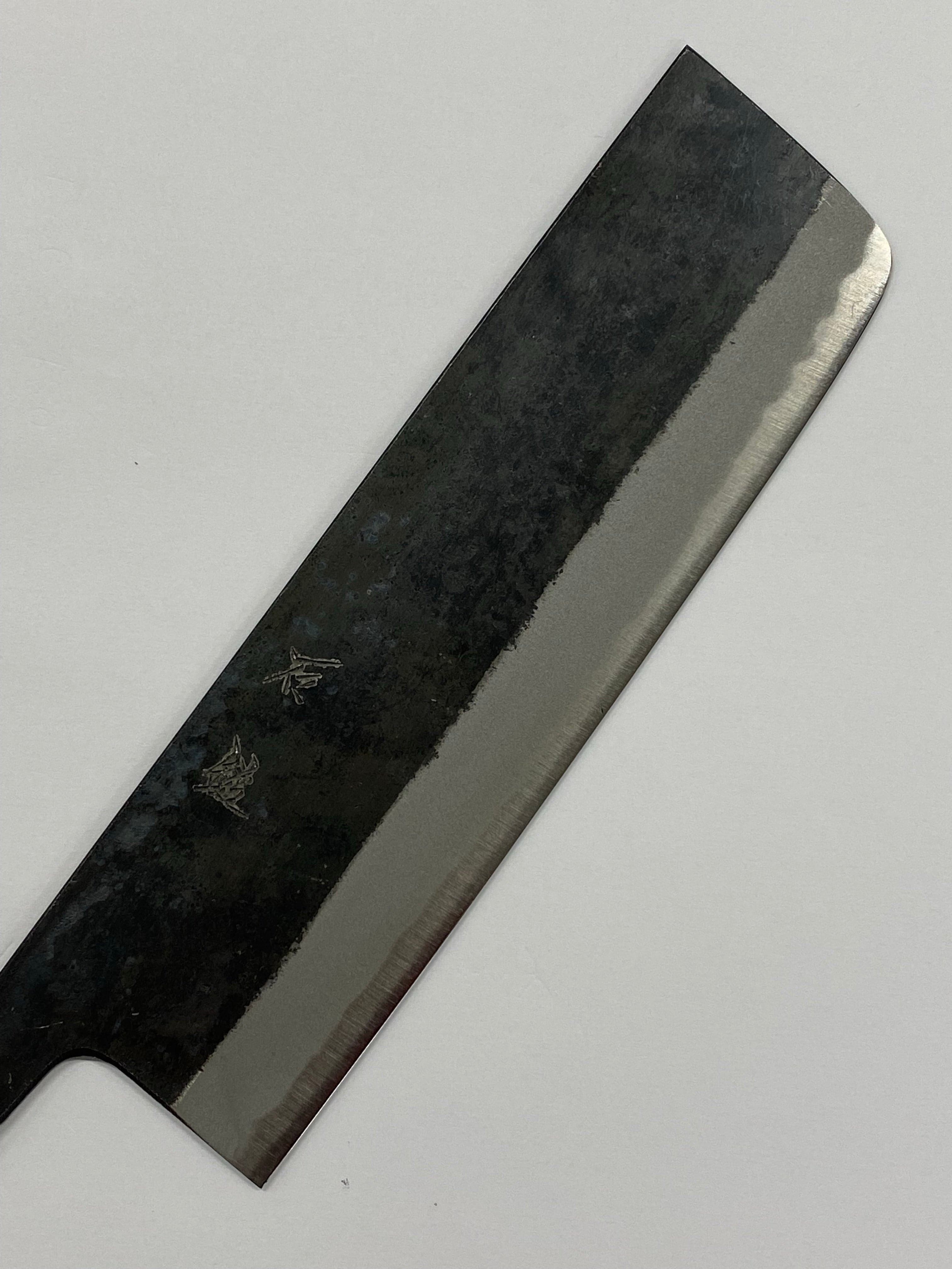 Nakiri 180 Blue 2 Japanese hand-forged knife blade