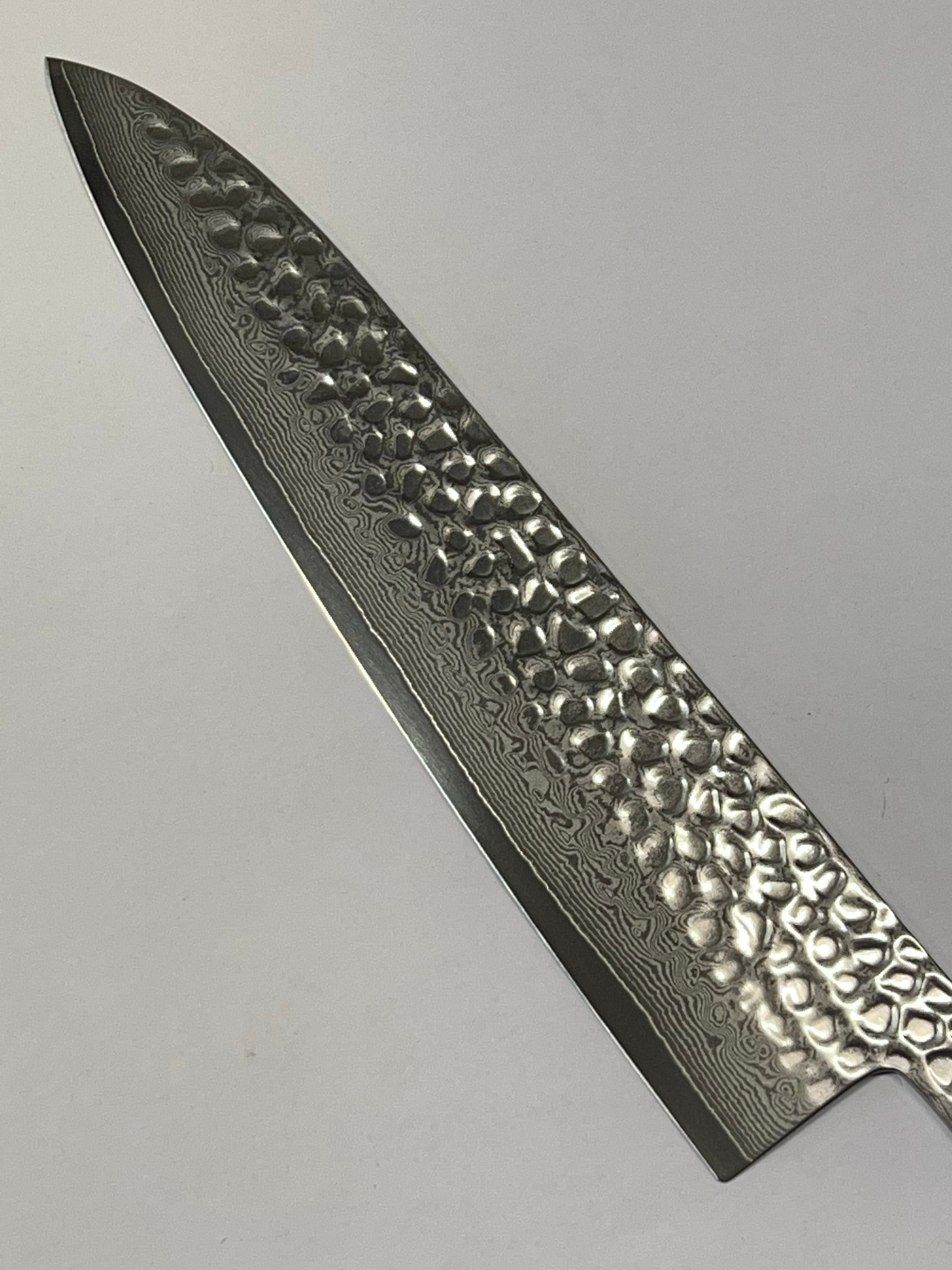 Gyuto 210 VG10 Damask Japanese hand-forged knife blade