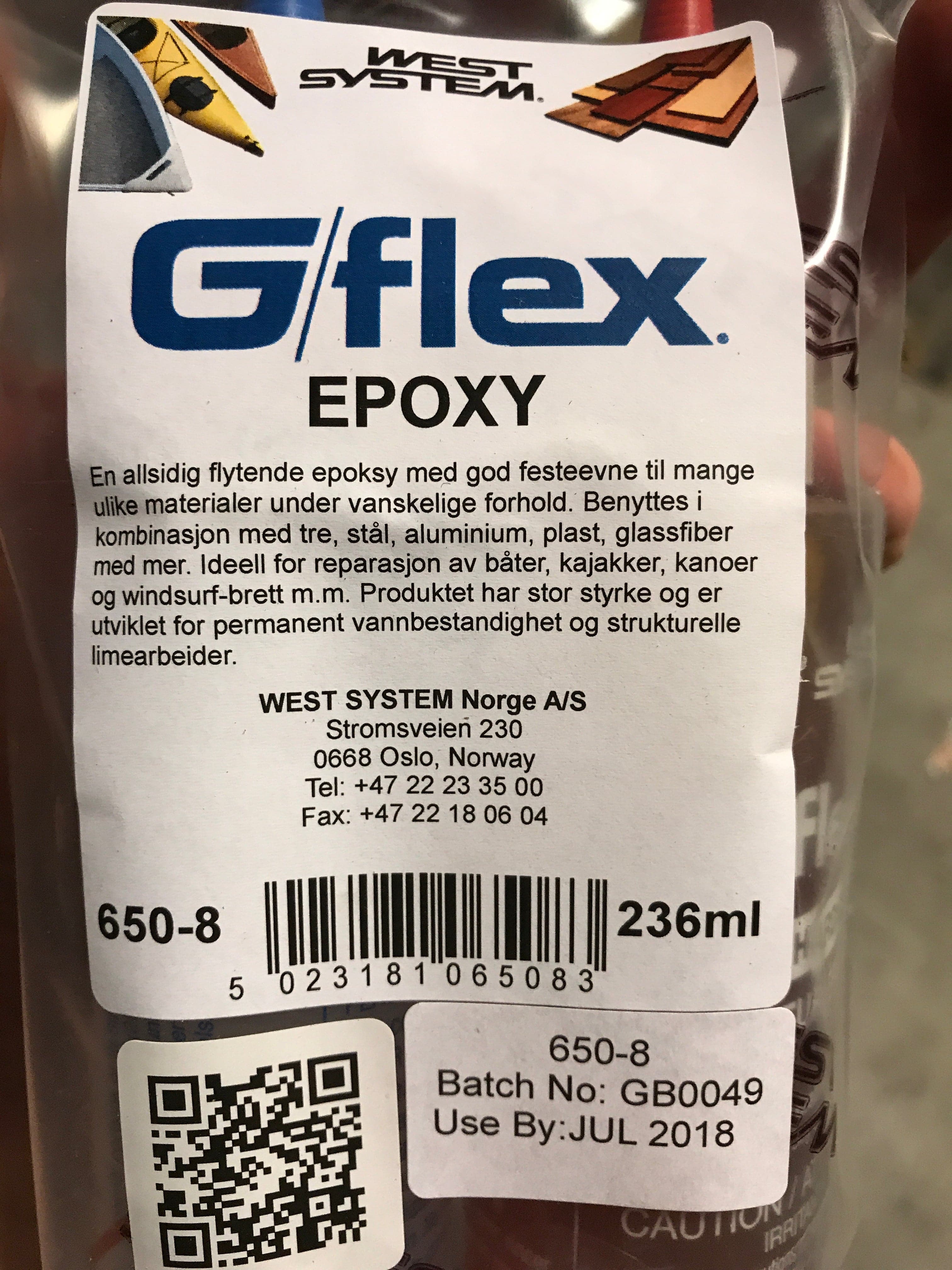 G/flex 650 Water resistant Shock resistant Epoxy