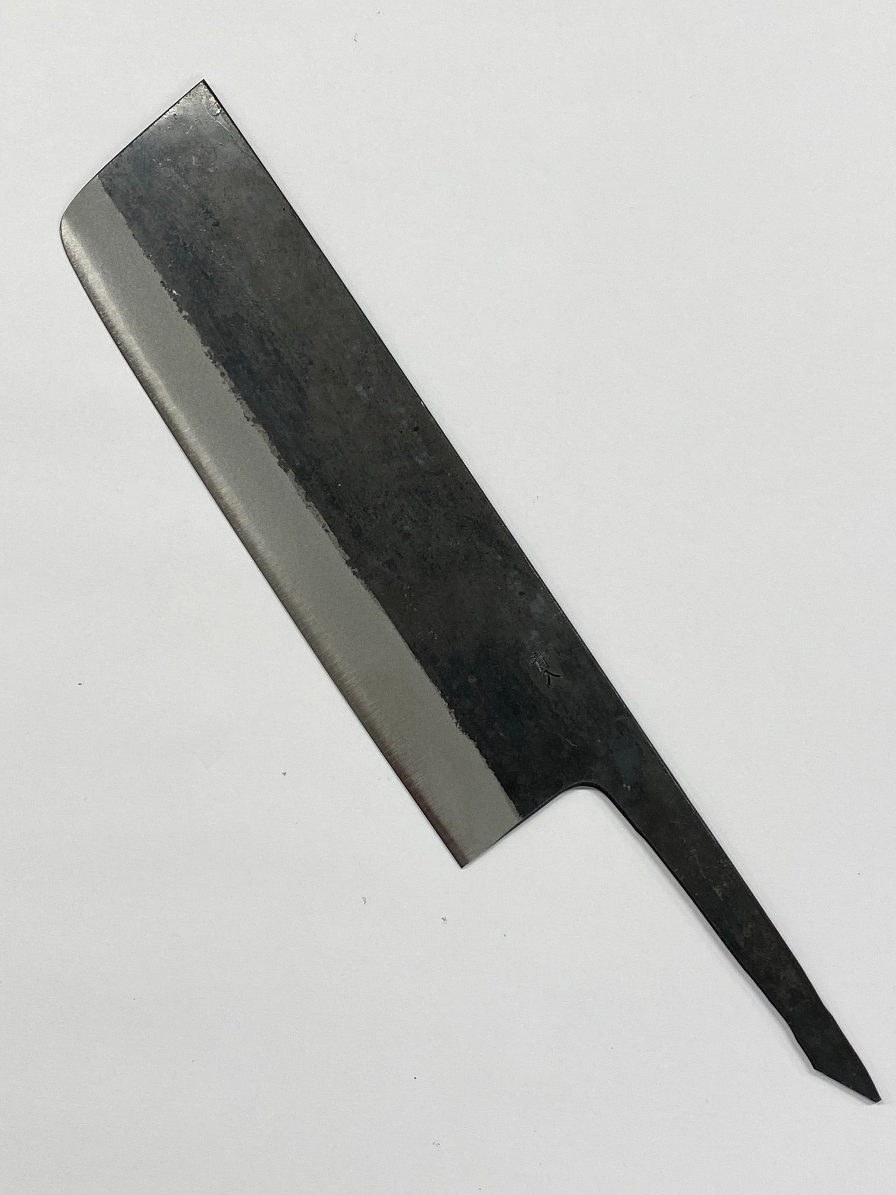 Nakiri 180 Blue 2 Japanese hand-forged knife blade