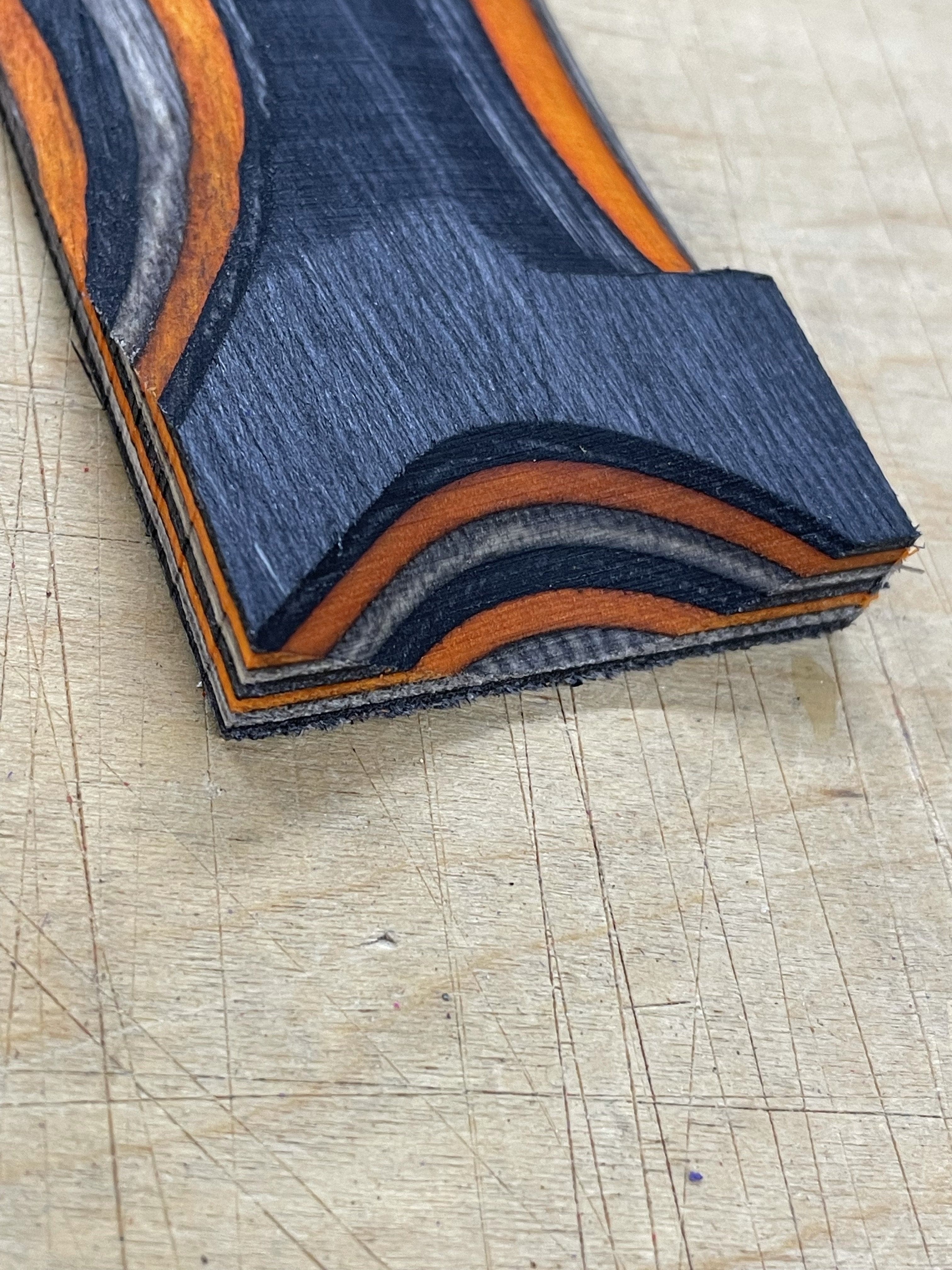 Lawood Plate - Laminated and colored shank blank