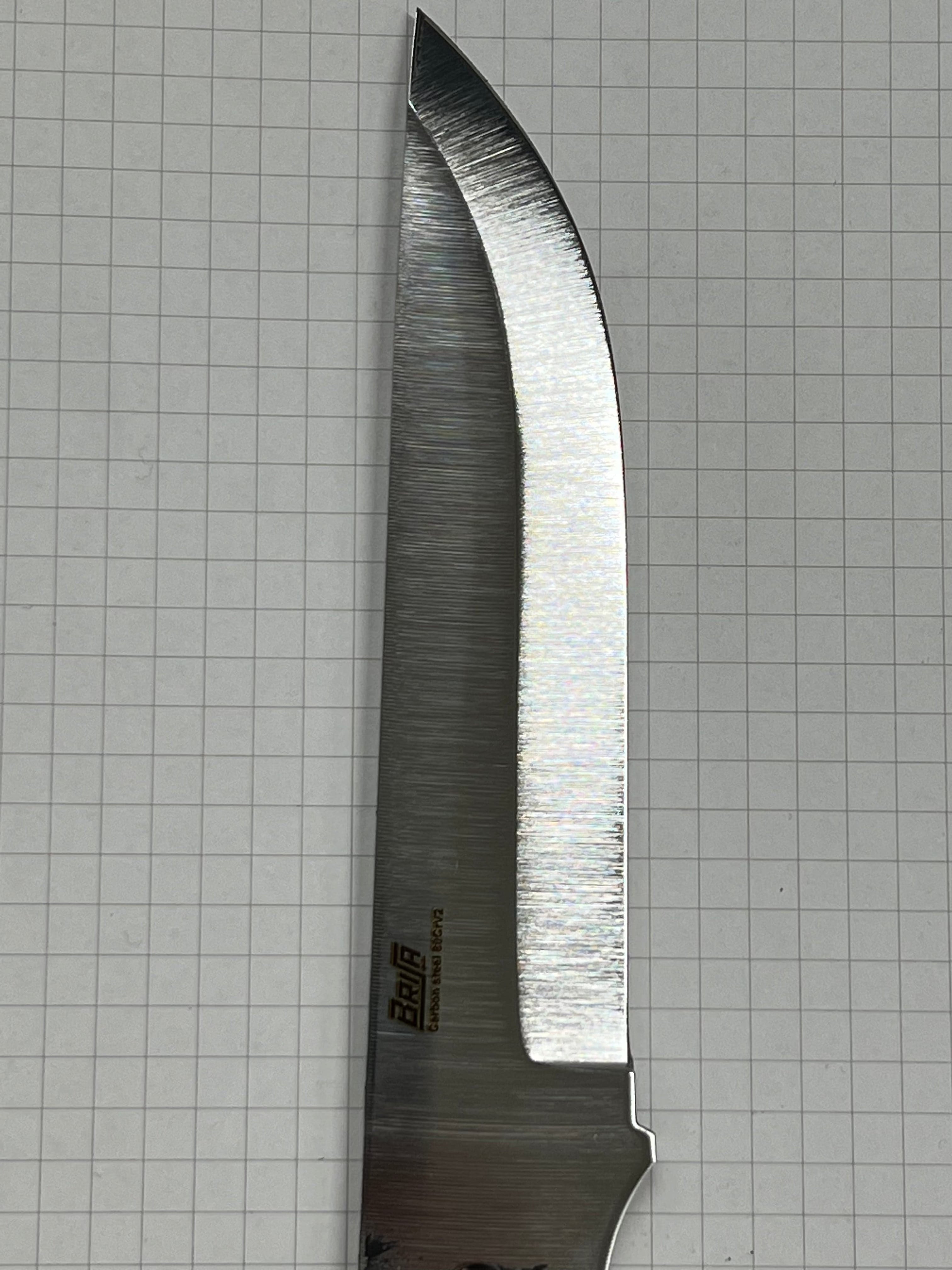 Brisa Trooper 115 Scandi 80Crv2 Carbon steel blade