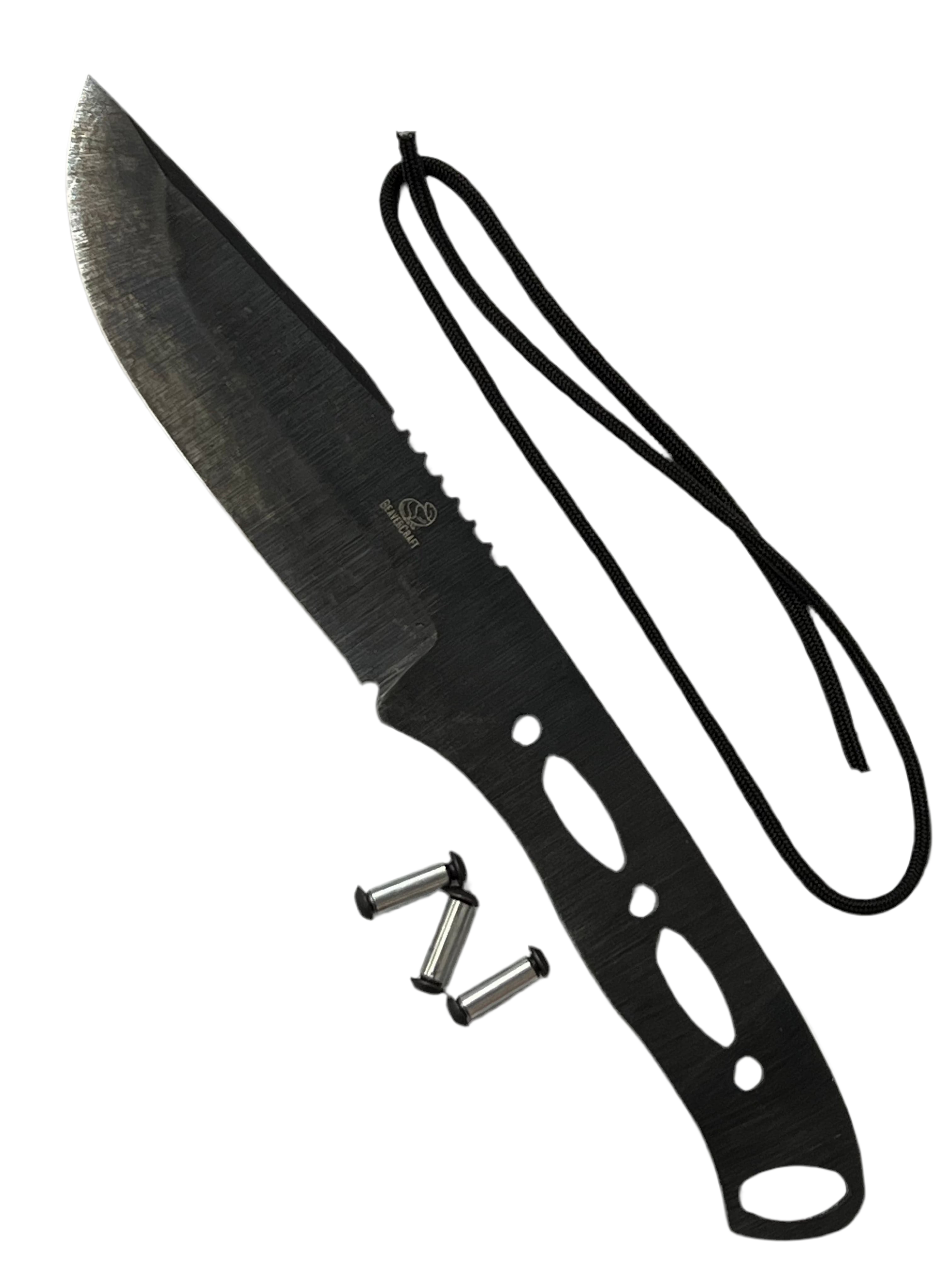 BSH4 Dusk-kit Bushcraft knife blade with screws