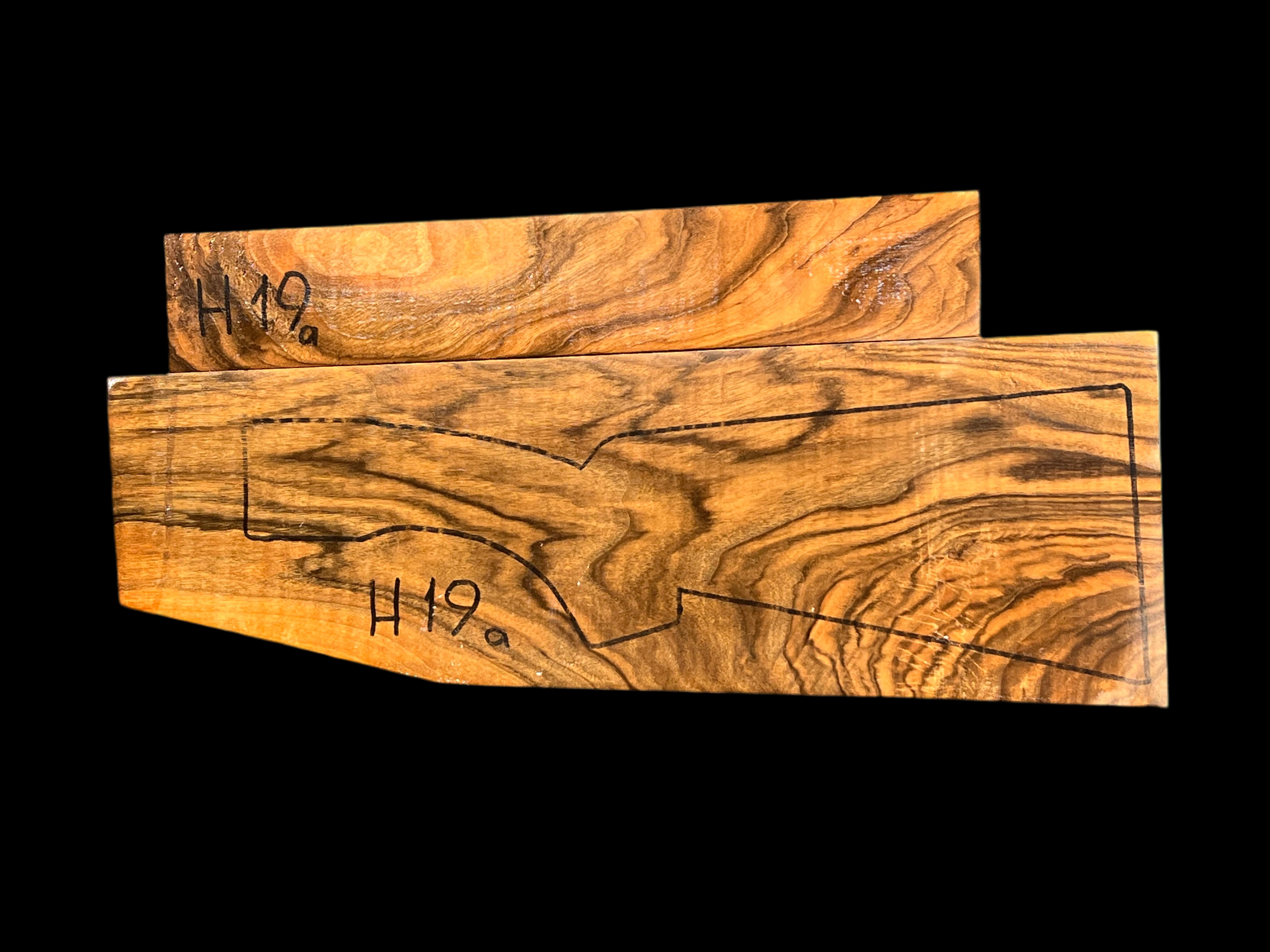Shotgun Stock Blank Turkish Walnut Grade 3 H19