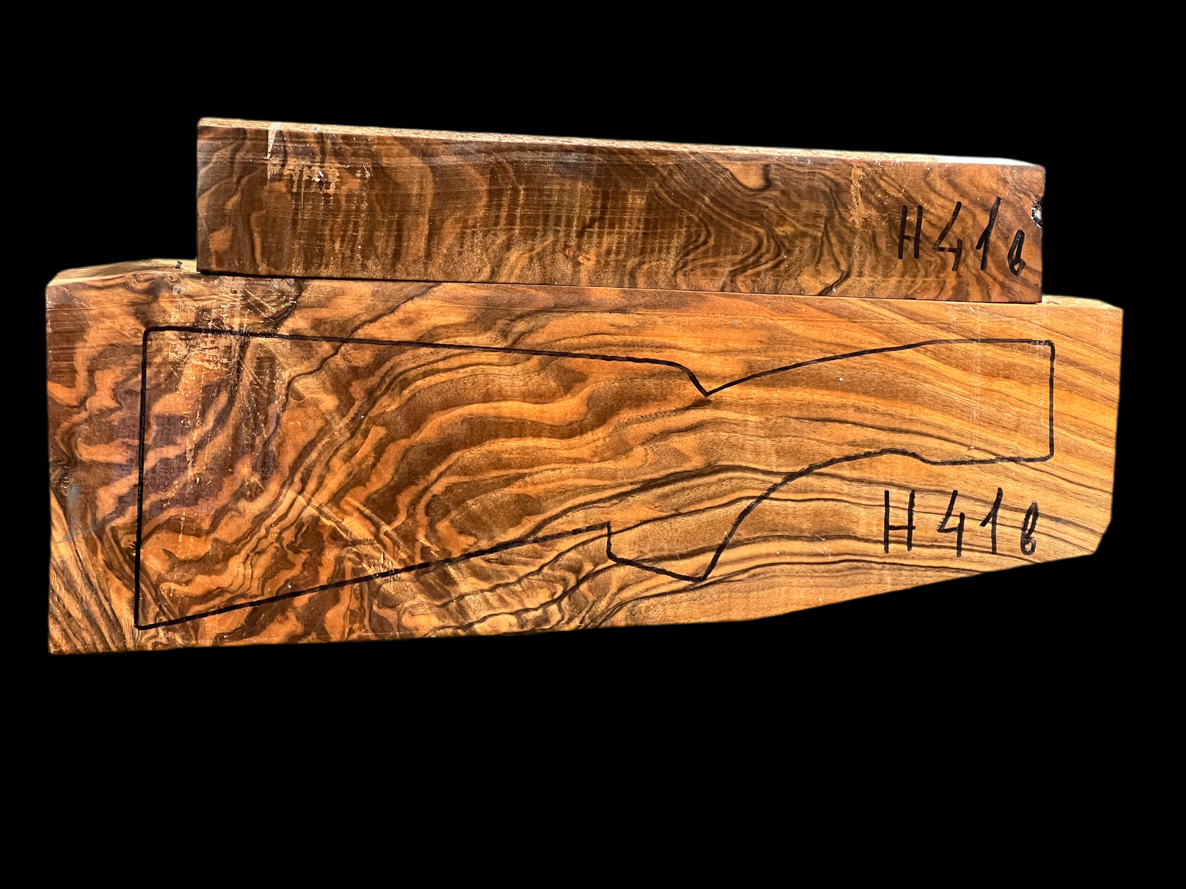 Shotgun Stock Blank Turkish Walnut Grade 4 H41