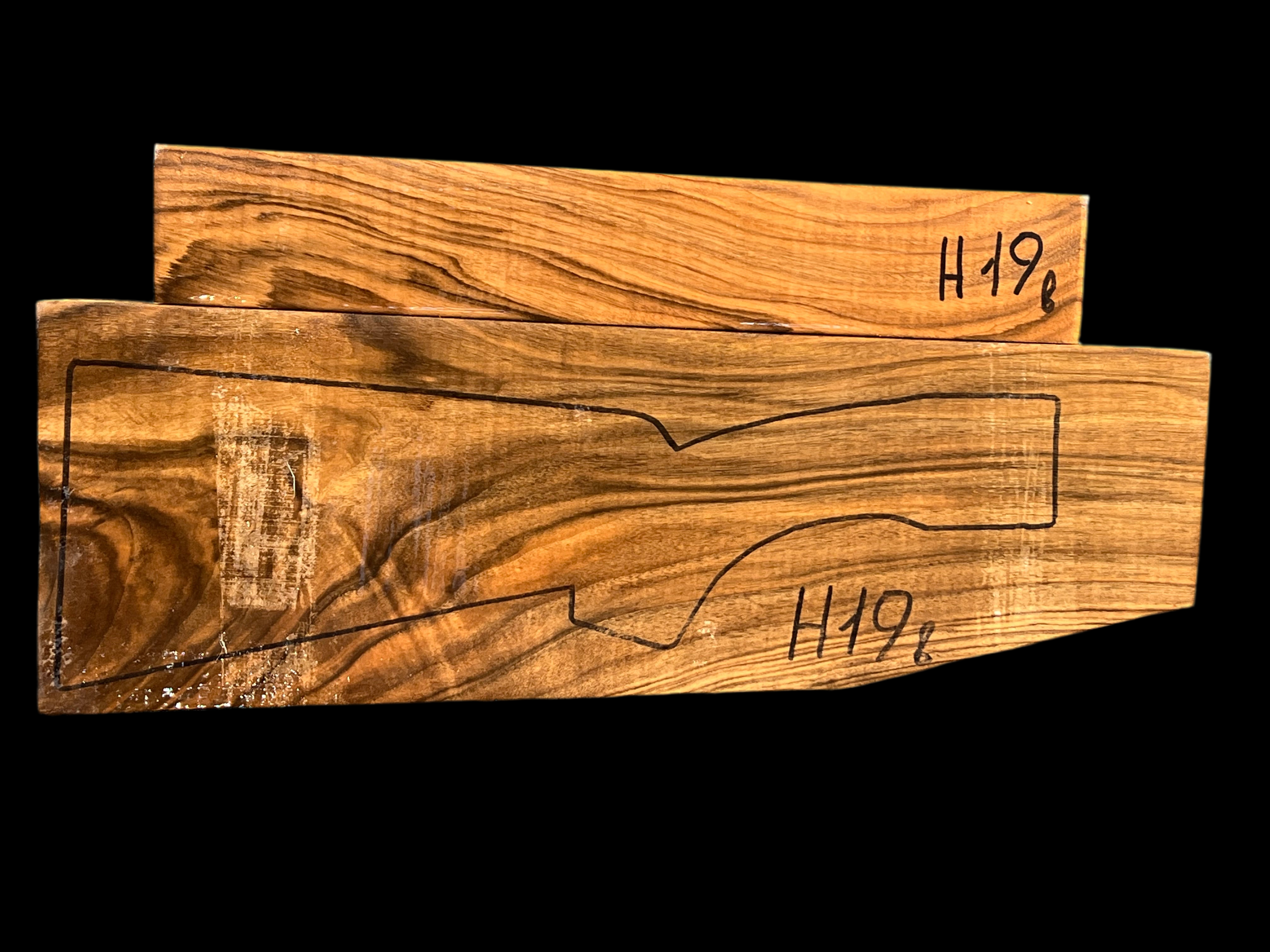 Shotgun Stock Blank Turkish Walnut Grade 3 H19