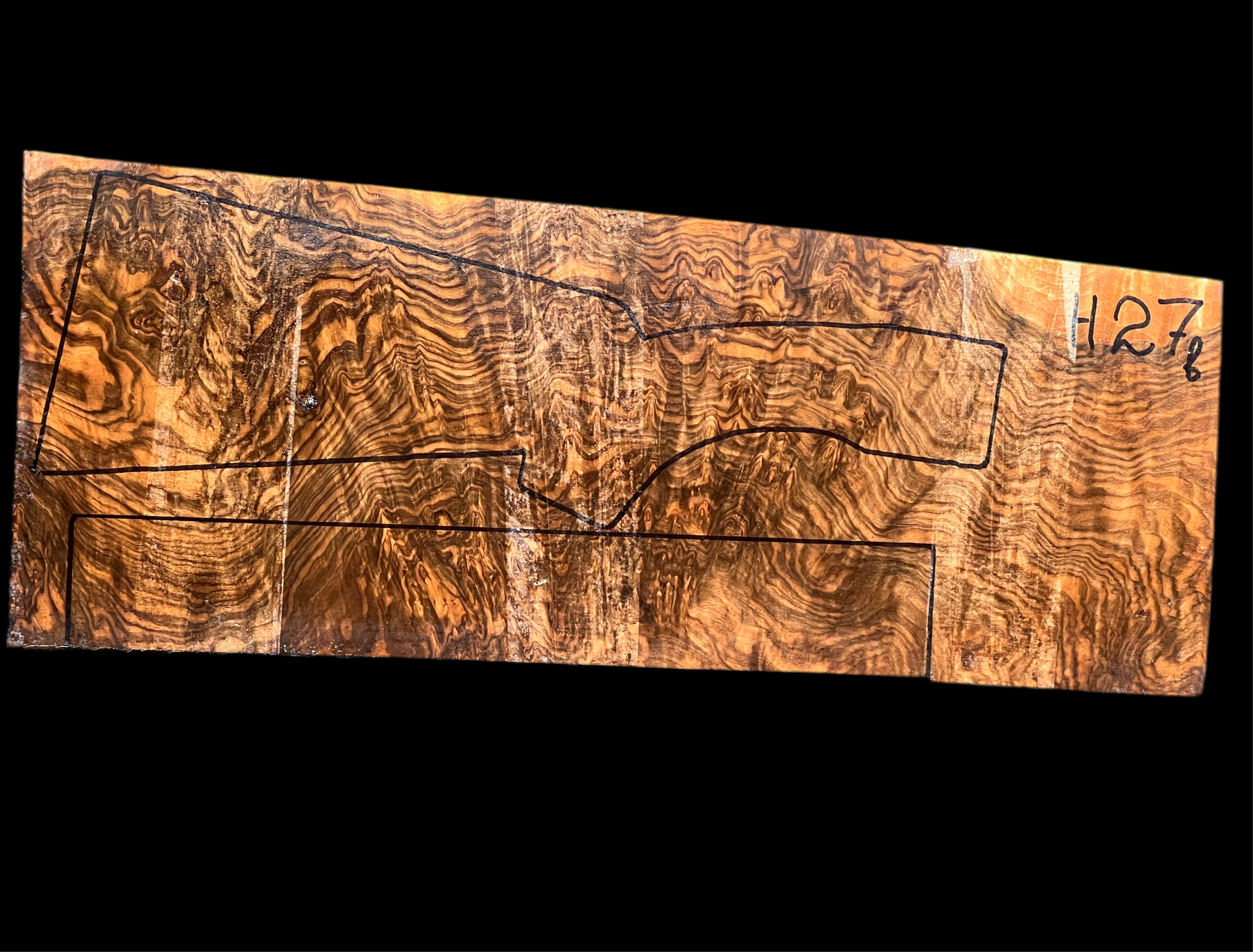 Shotgun Stock Blank Turkish Walnut Grade 5 H27