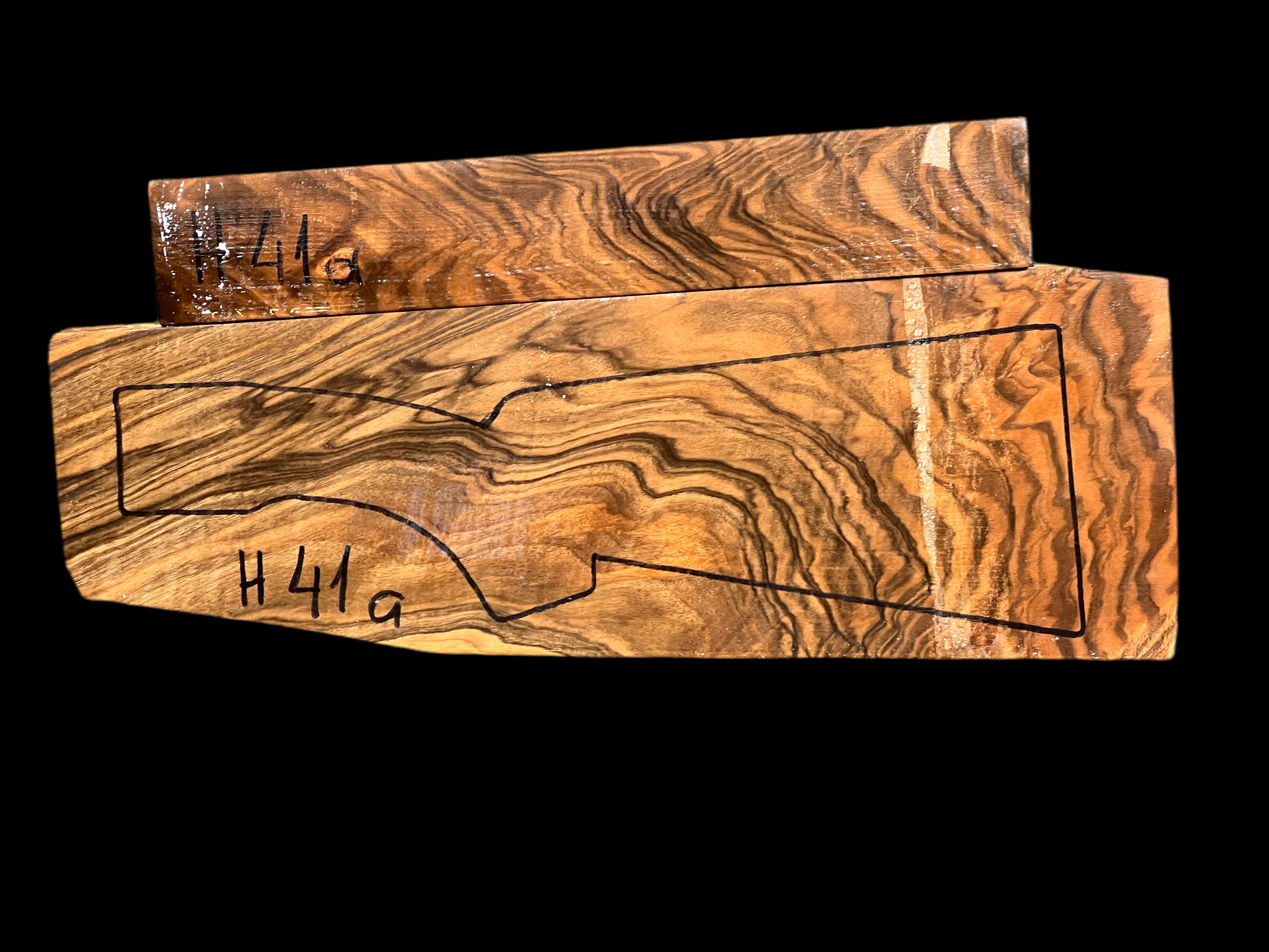 Shotgun Stock Blank Turkish Walnut Grade 4 H41