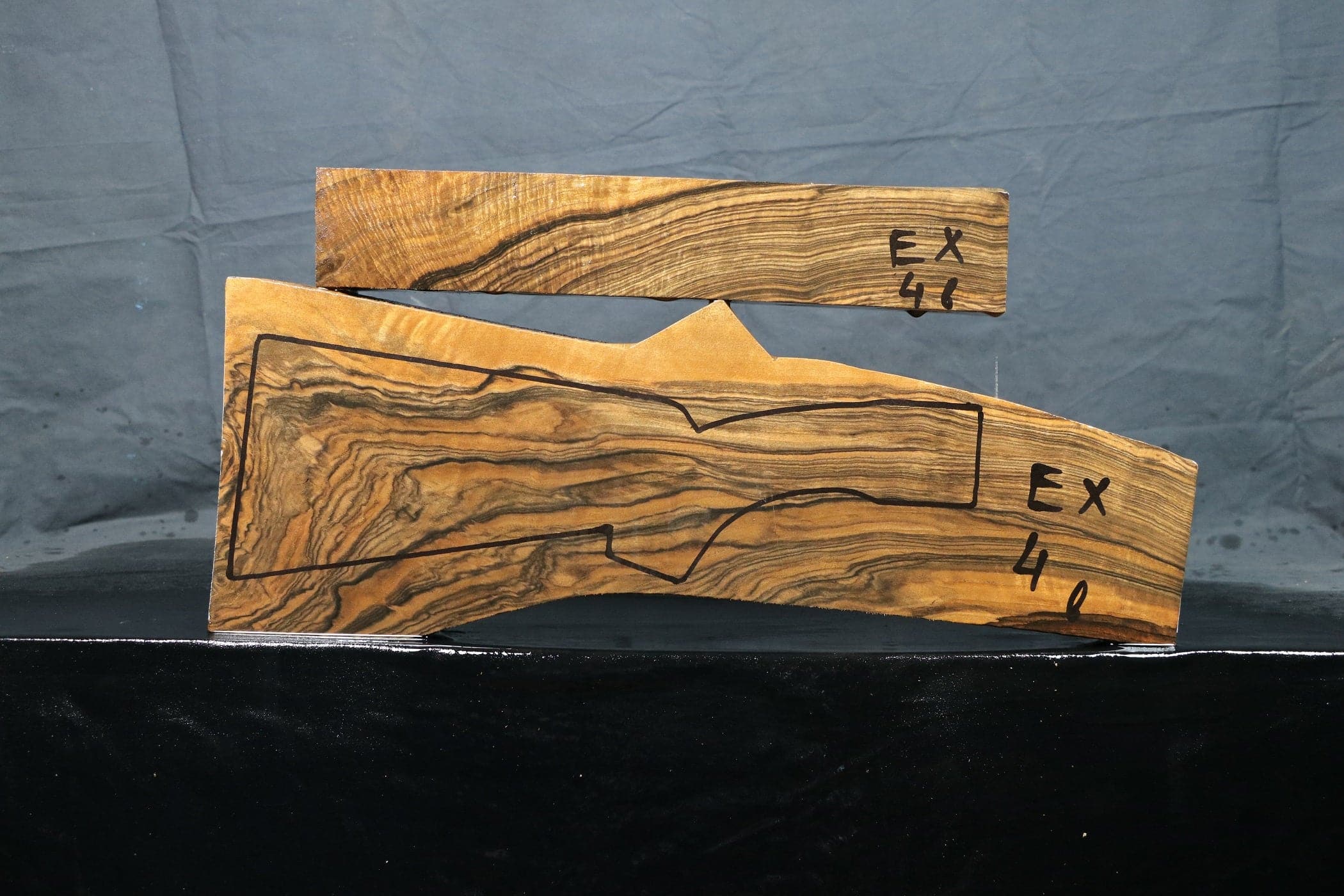 Shotgun Stock Blank Turkish Walnut Grade Exhibition EX4
