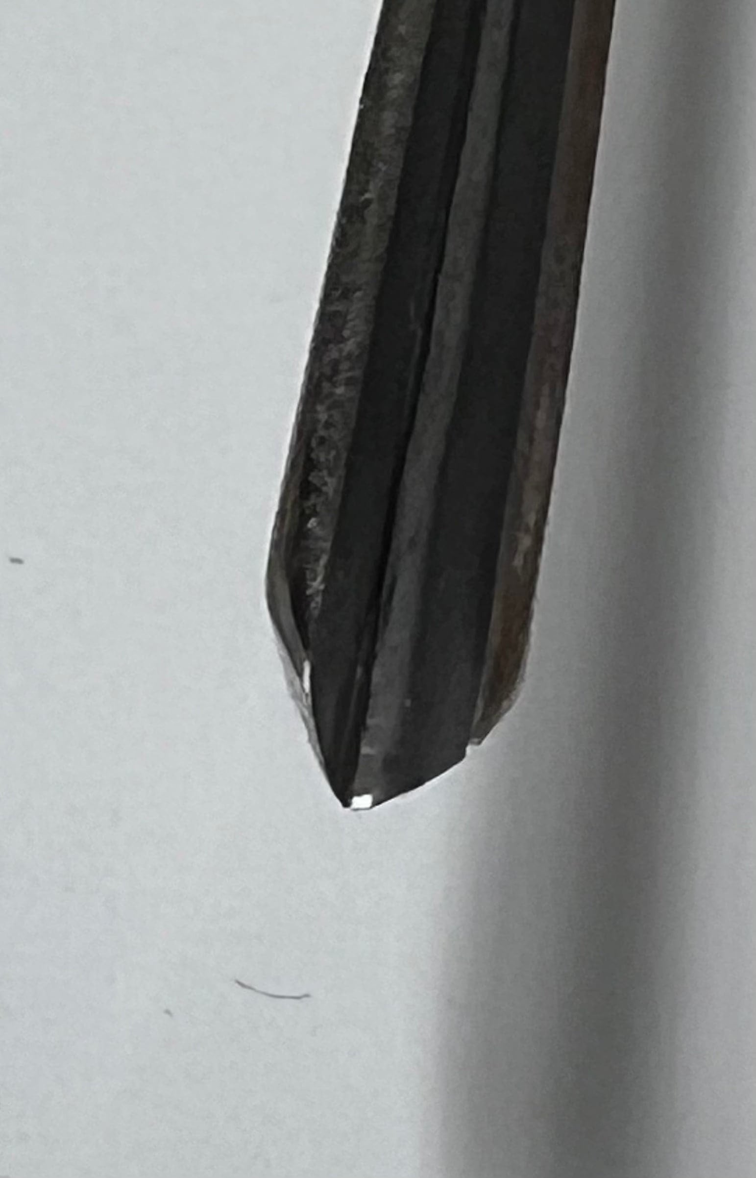 Wood carving iron 75x2mm straight rounded chisel P10/02 w/ball handle