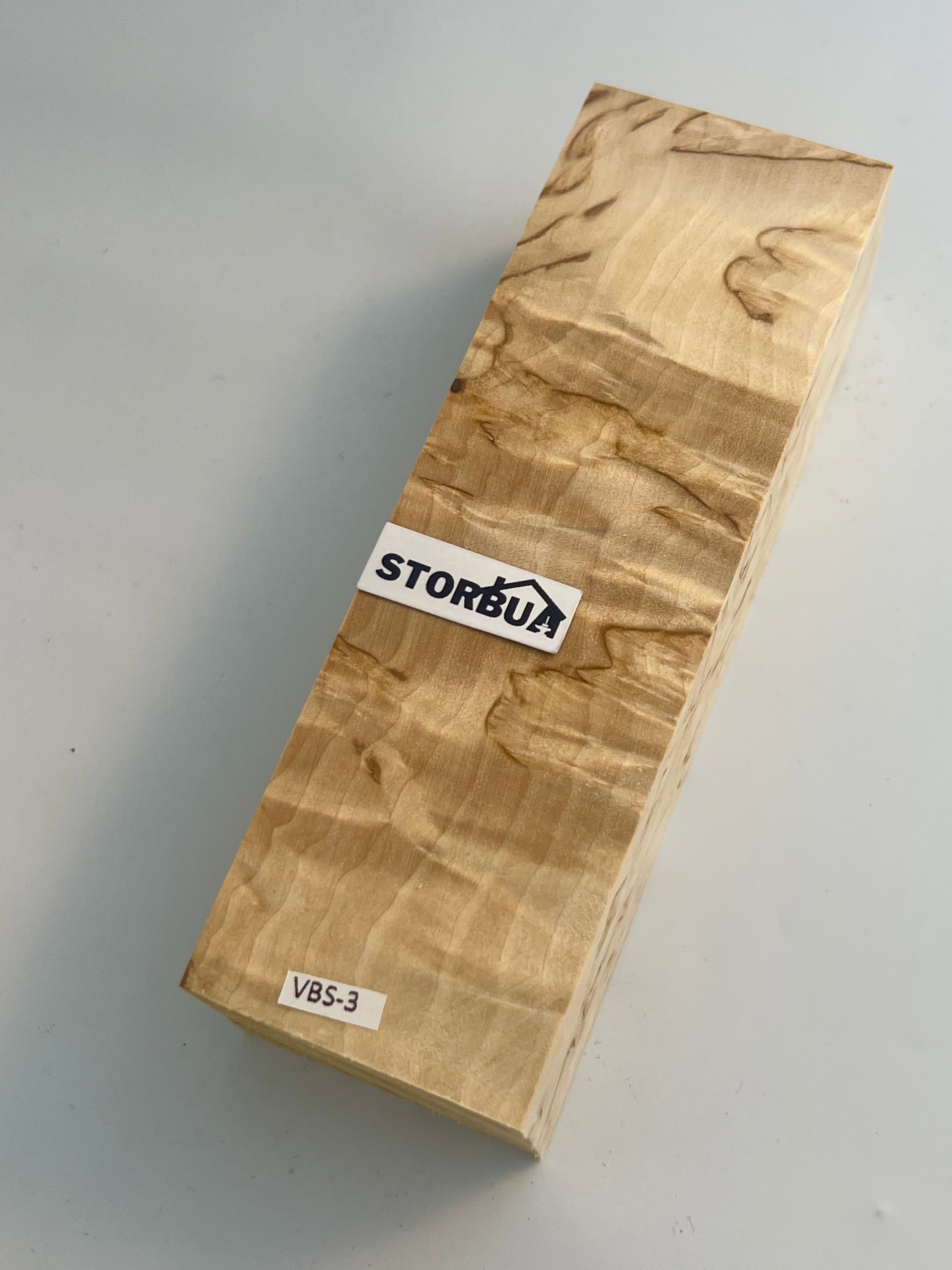 Valbjørk masur birch 31x40x122mm no: VBS-3