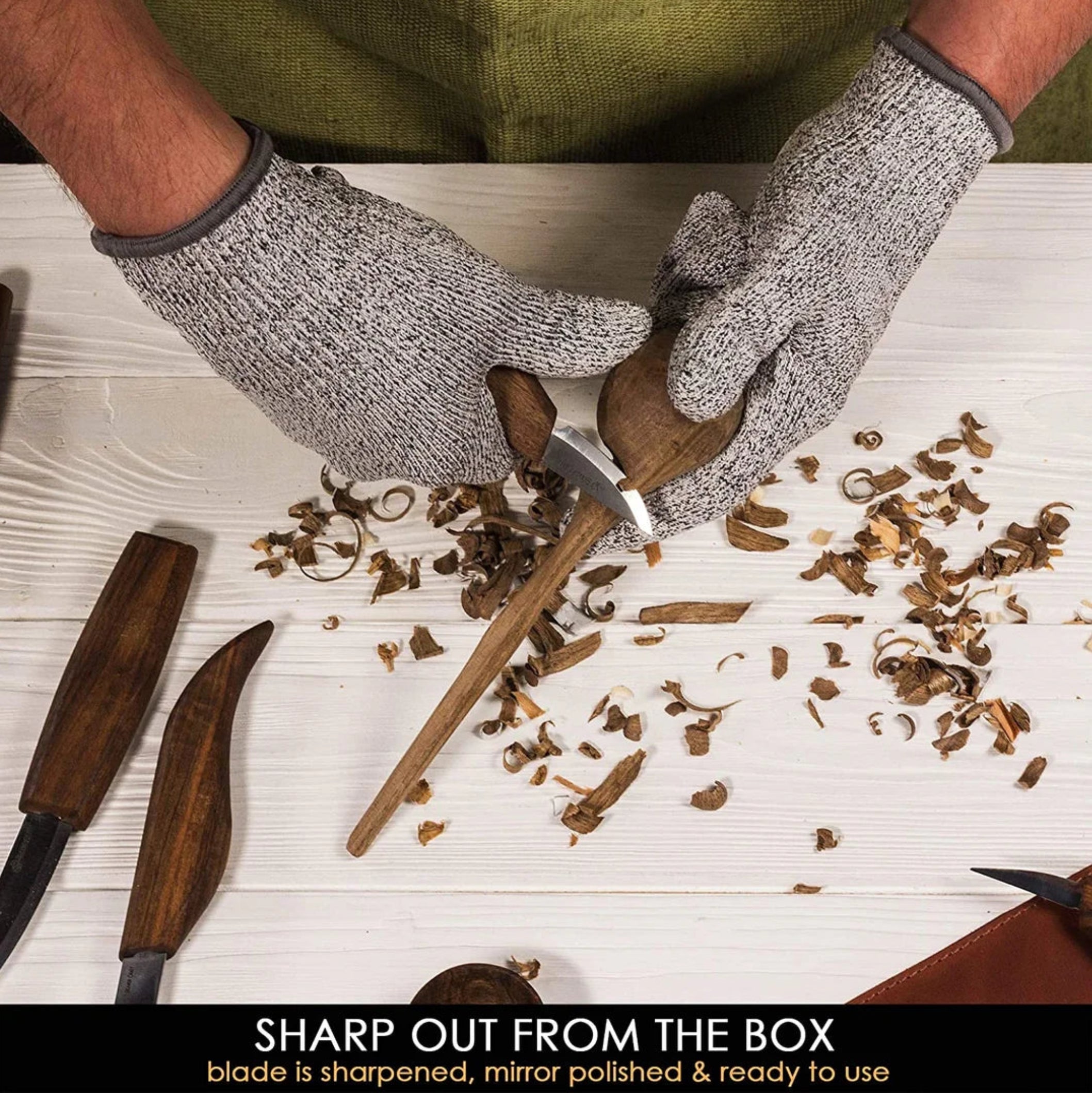 Leather Wood Carving Set S18X Beaver Craft