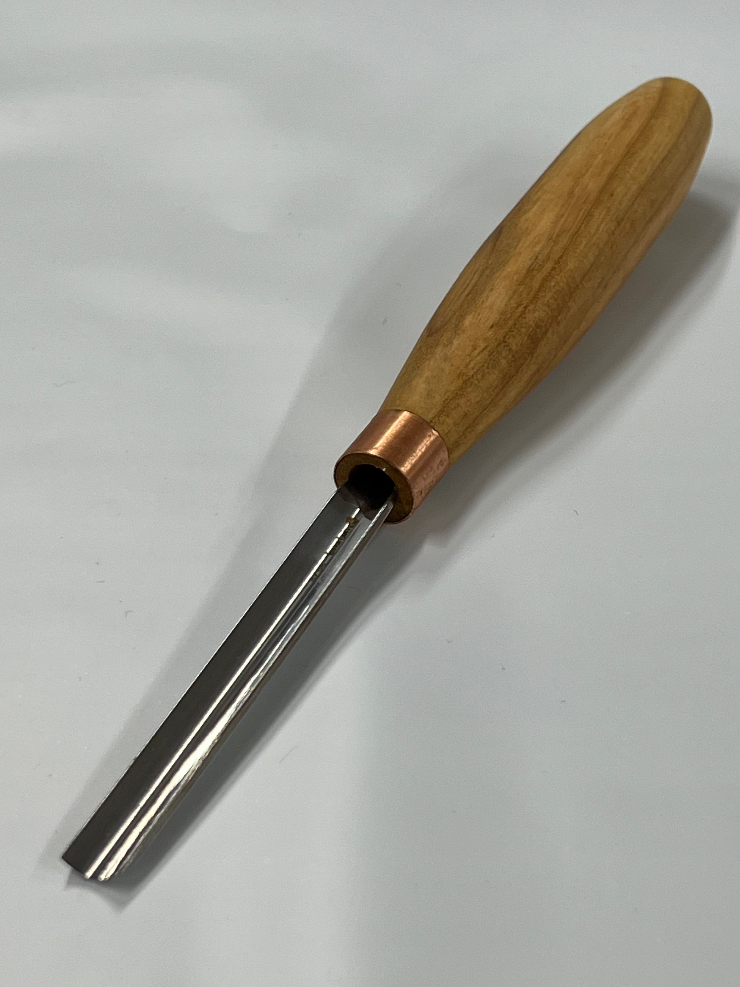 Wood carving iron 80x8mm straight rounded chisel K8/08