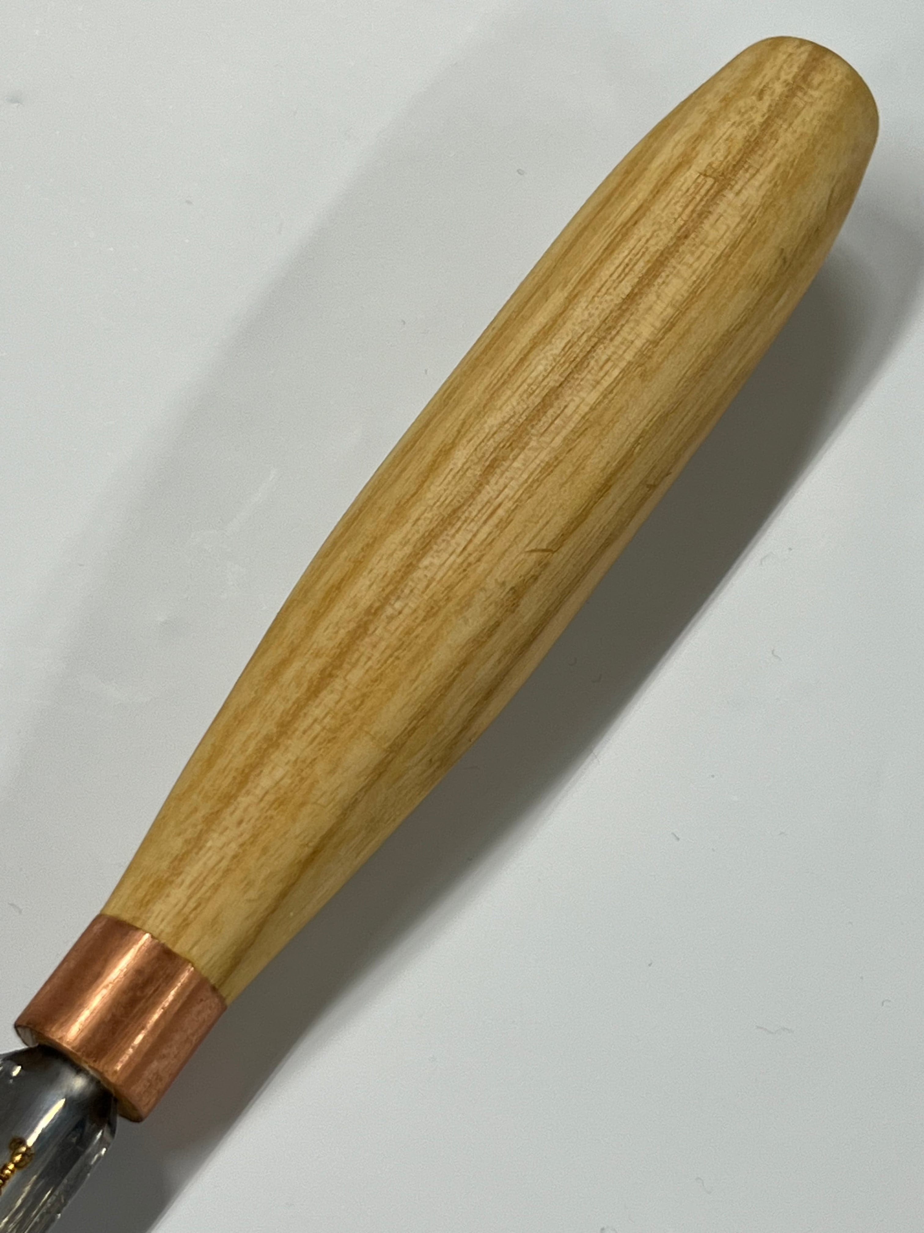 Wood carving iron 80x10mm straight rounded chisel K9/10