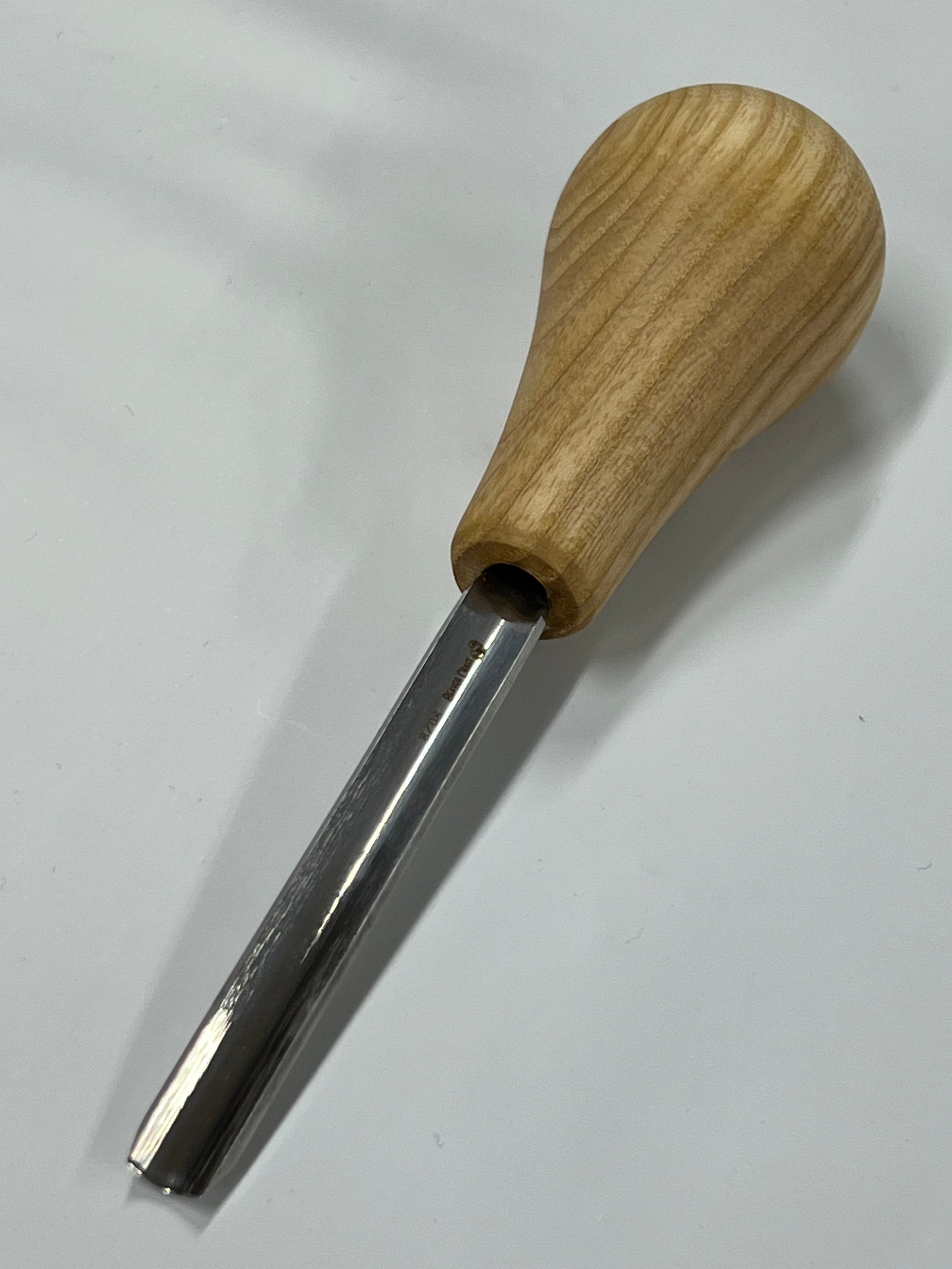 Wood carving iron 75x14mm straight rounded chisel P8/08 w/ball handle