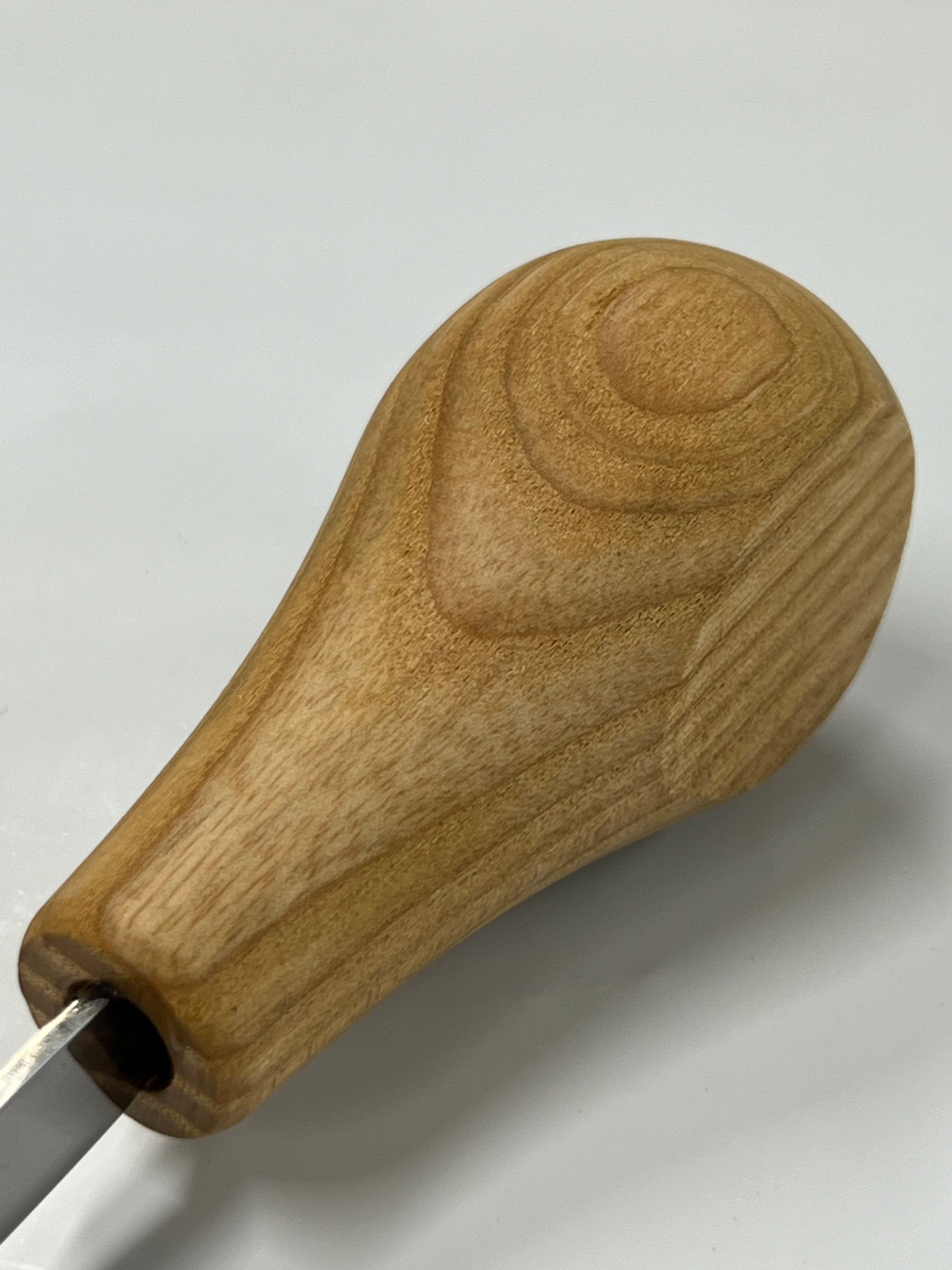 Wood carving iron 75x10mm straight flat chisel P1/10 w/ball handle