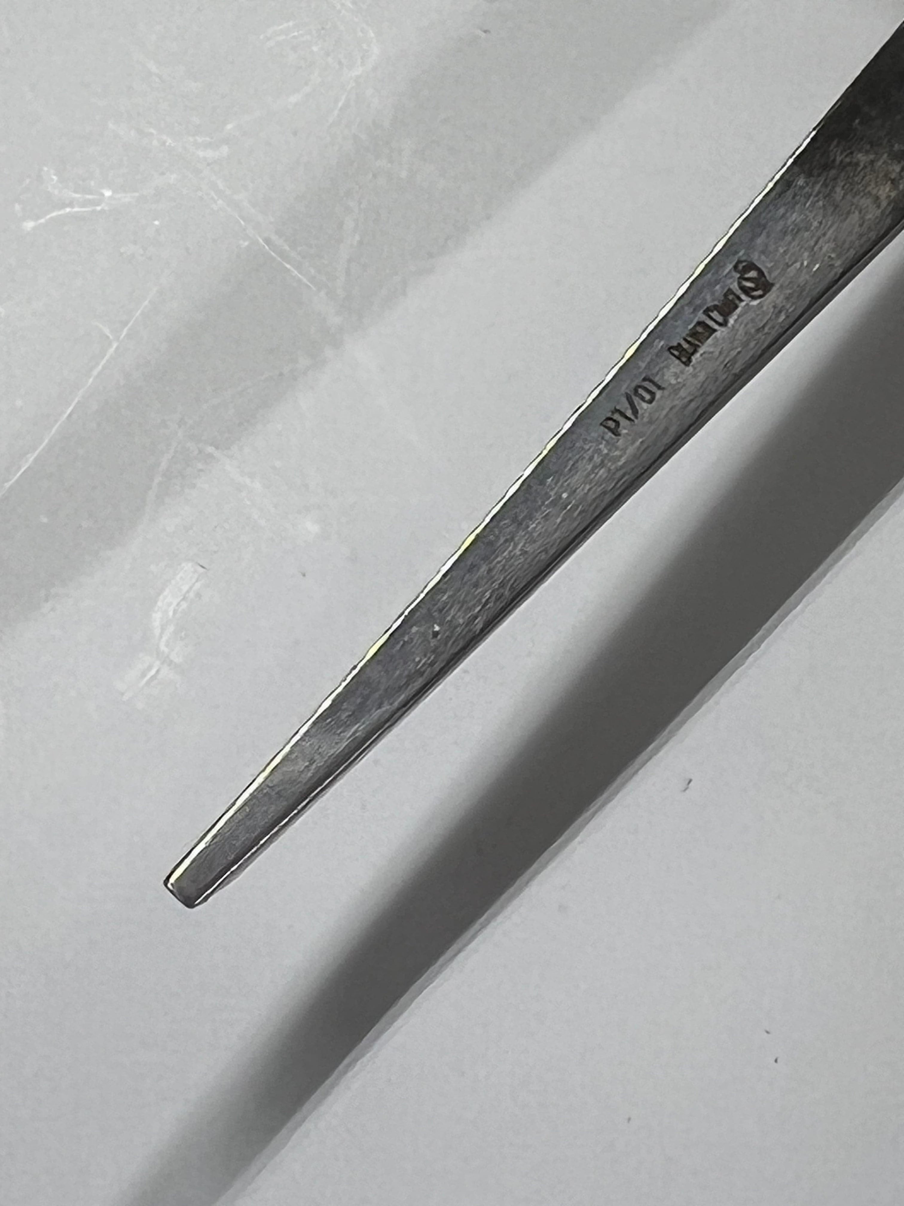 Wood carving iron 75x1mm straight flat chisel P1/01 w/ball handle