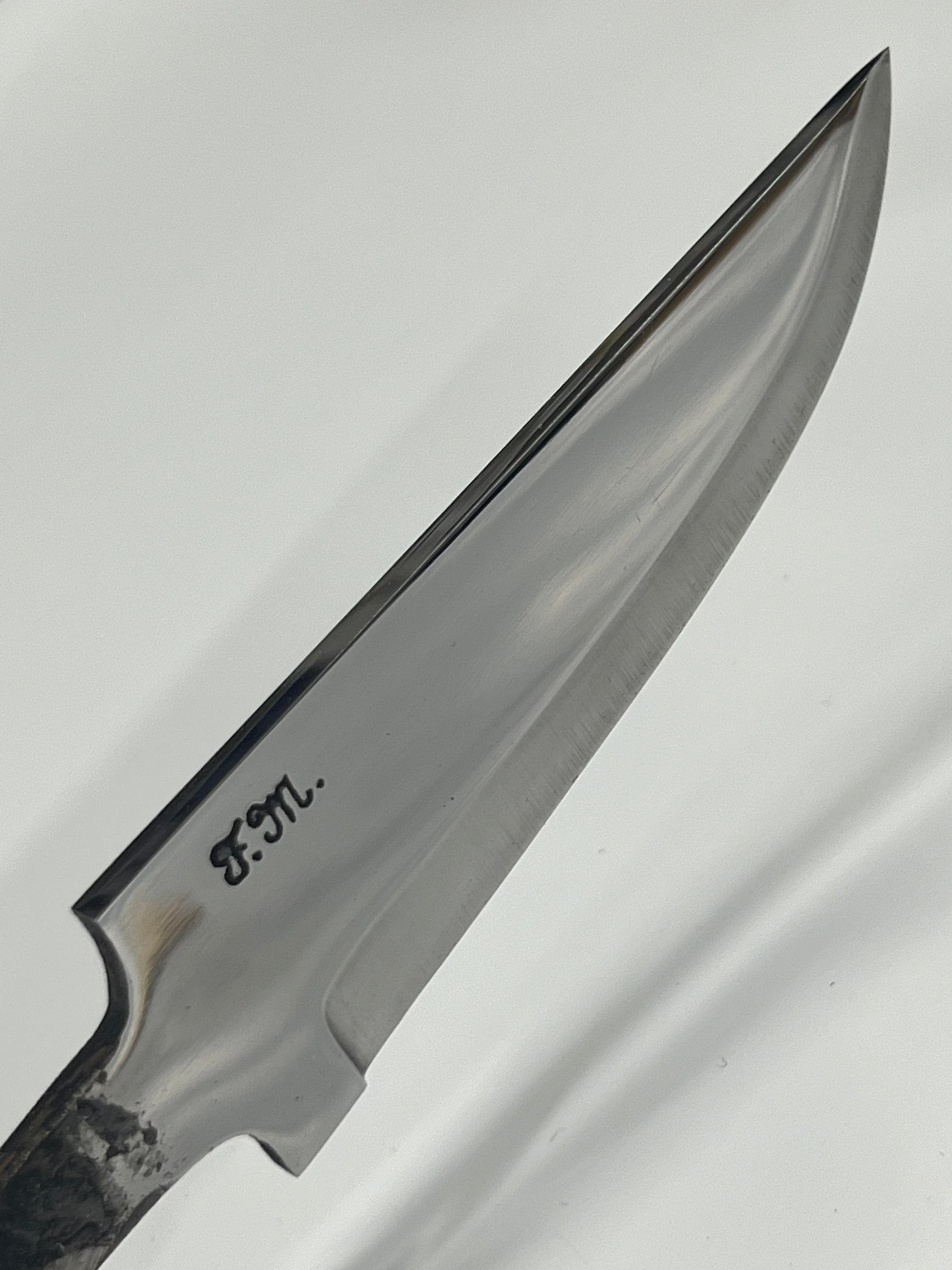 Hand-forged knife blade Frode Misund 95mm