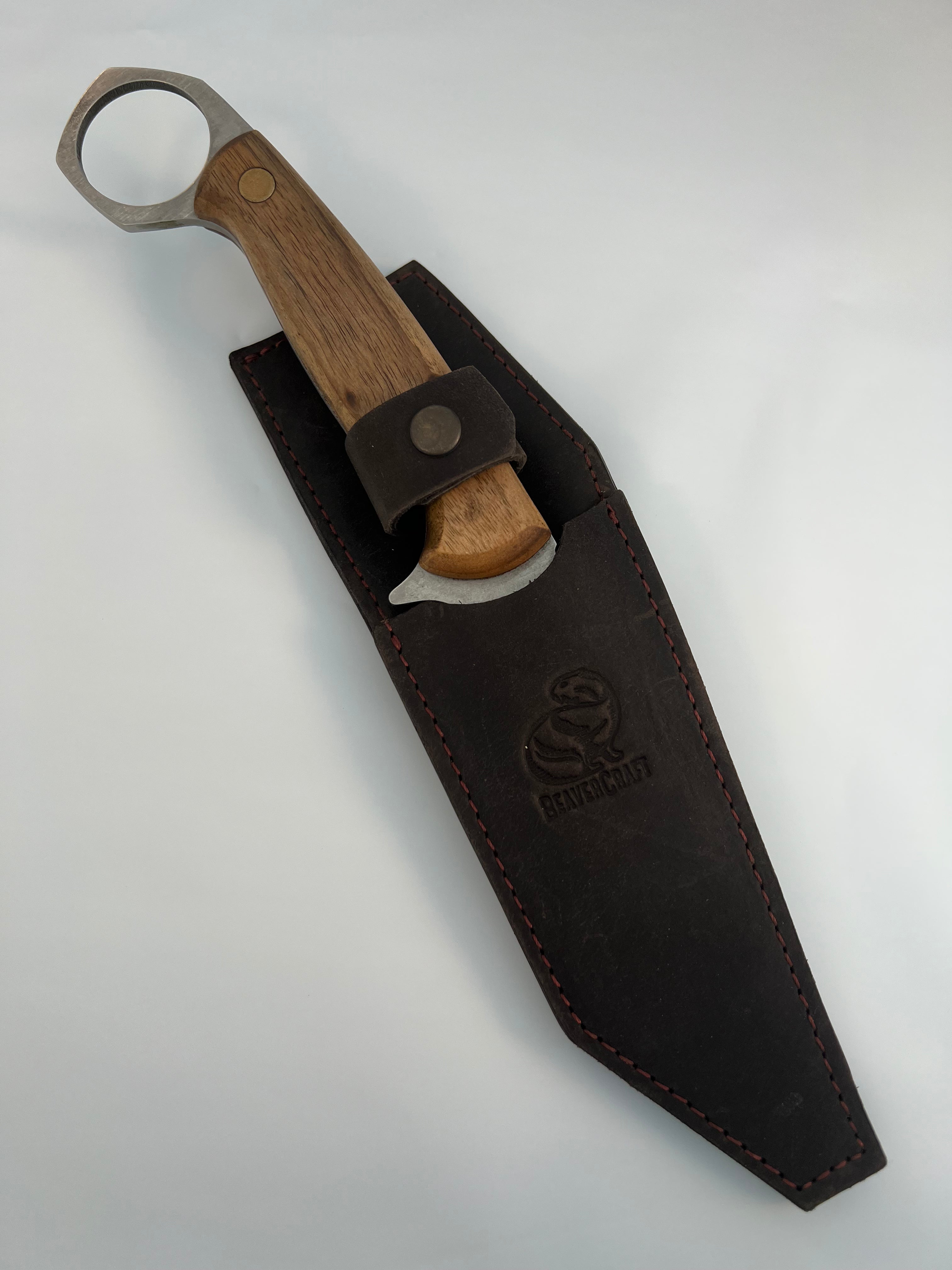 Ukrainian Camping Karambit CGK1 with leather sheath