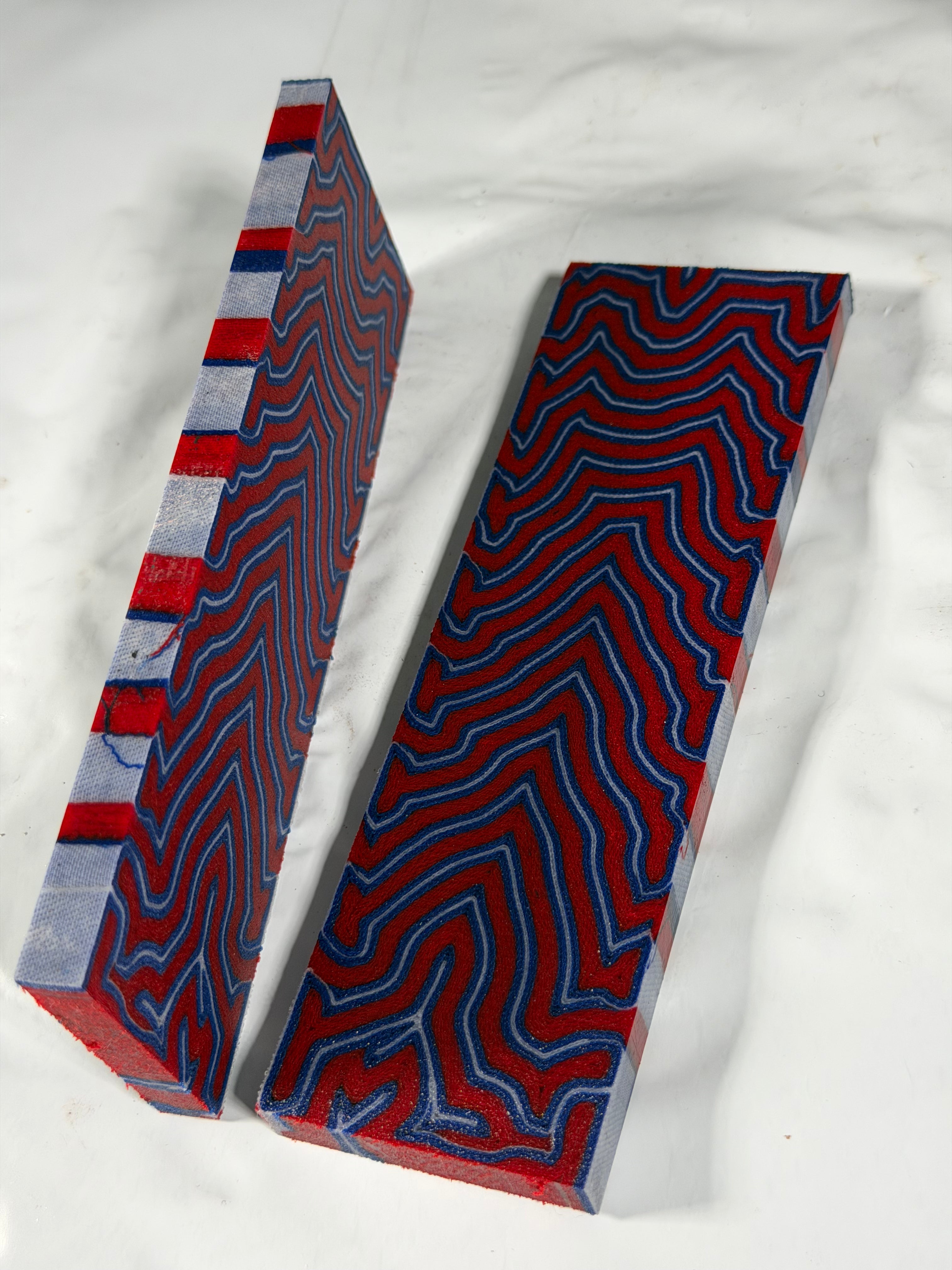 Micarta Damascus (set of 2 sheets)