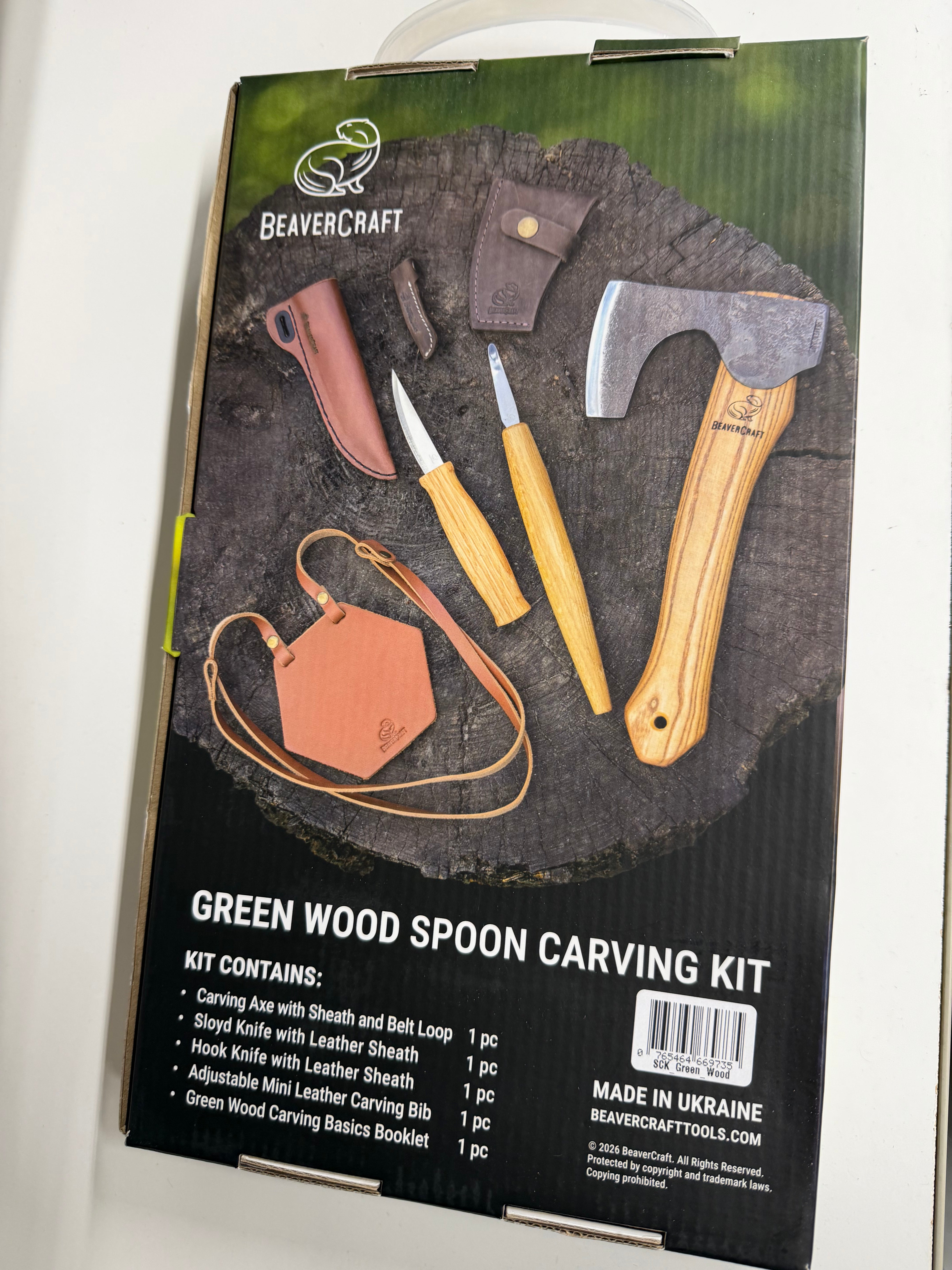 Skeudskæringssæt Green Wood – BeaverCraft