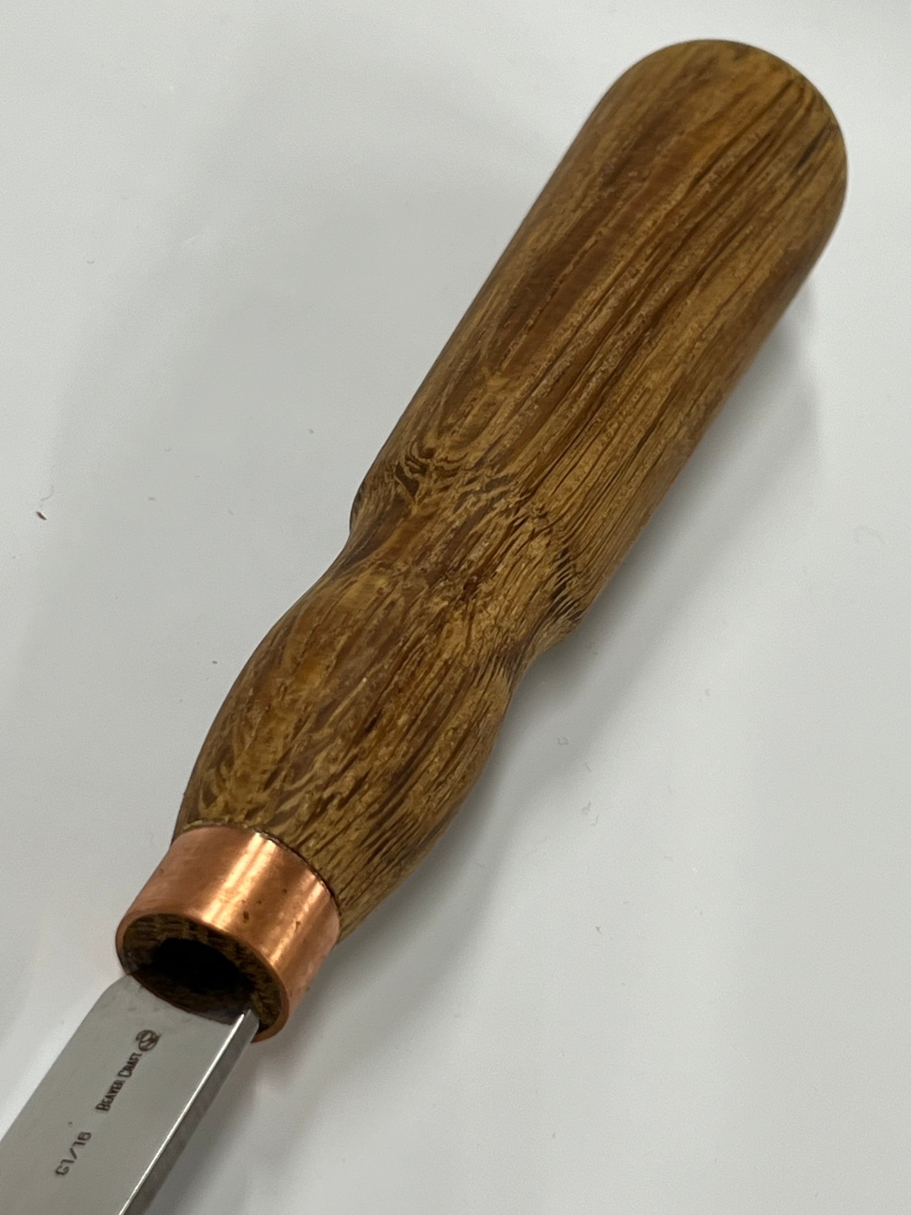 Wood carving iron 130x16mm straight flat chisel